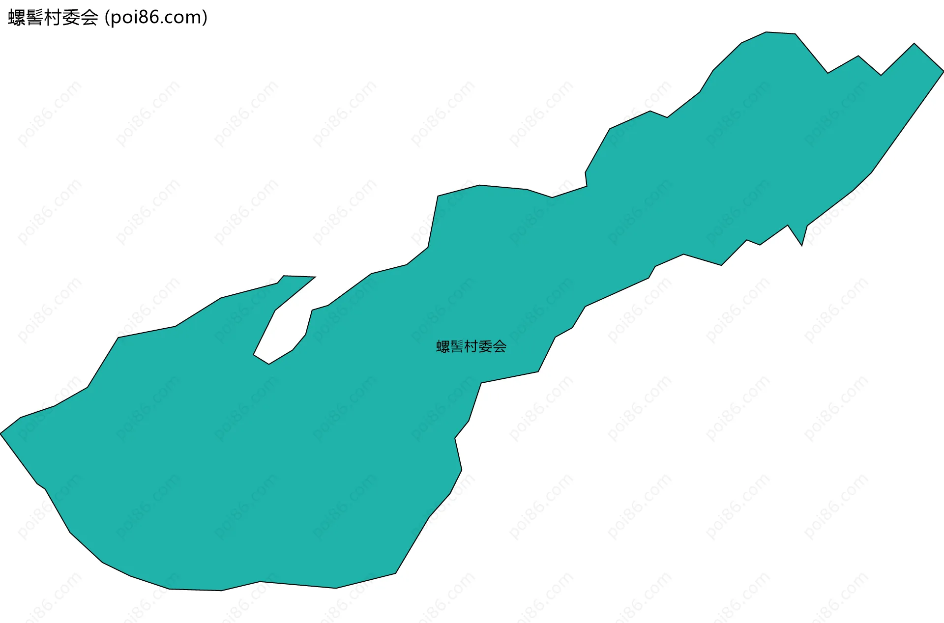 螺髻村委会边界地图