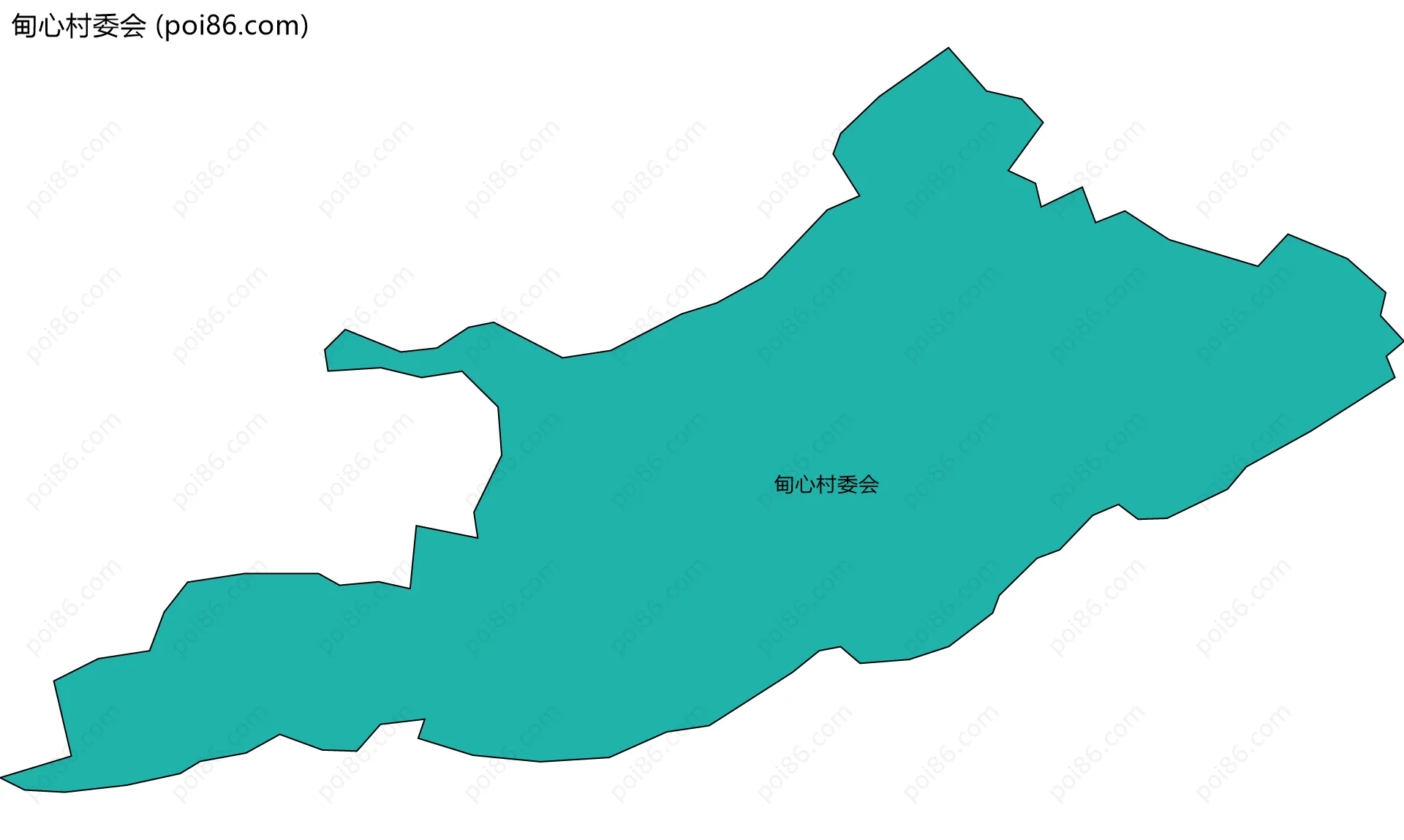 甸心村委会边界地图