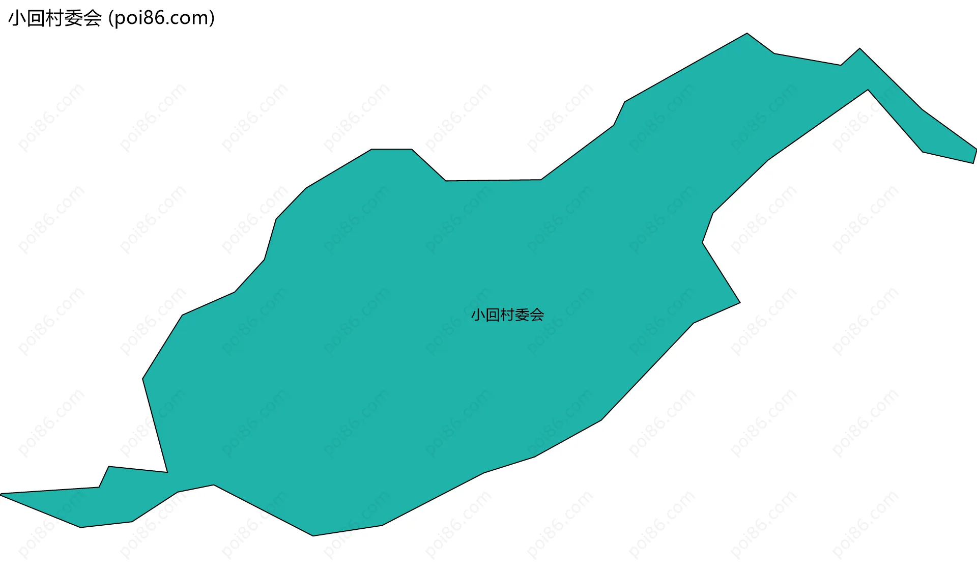 小回村委会边界地图