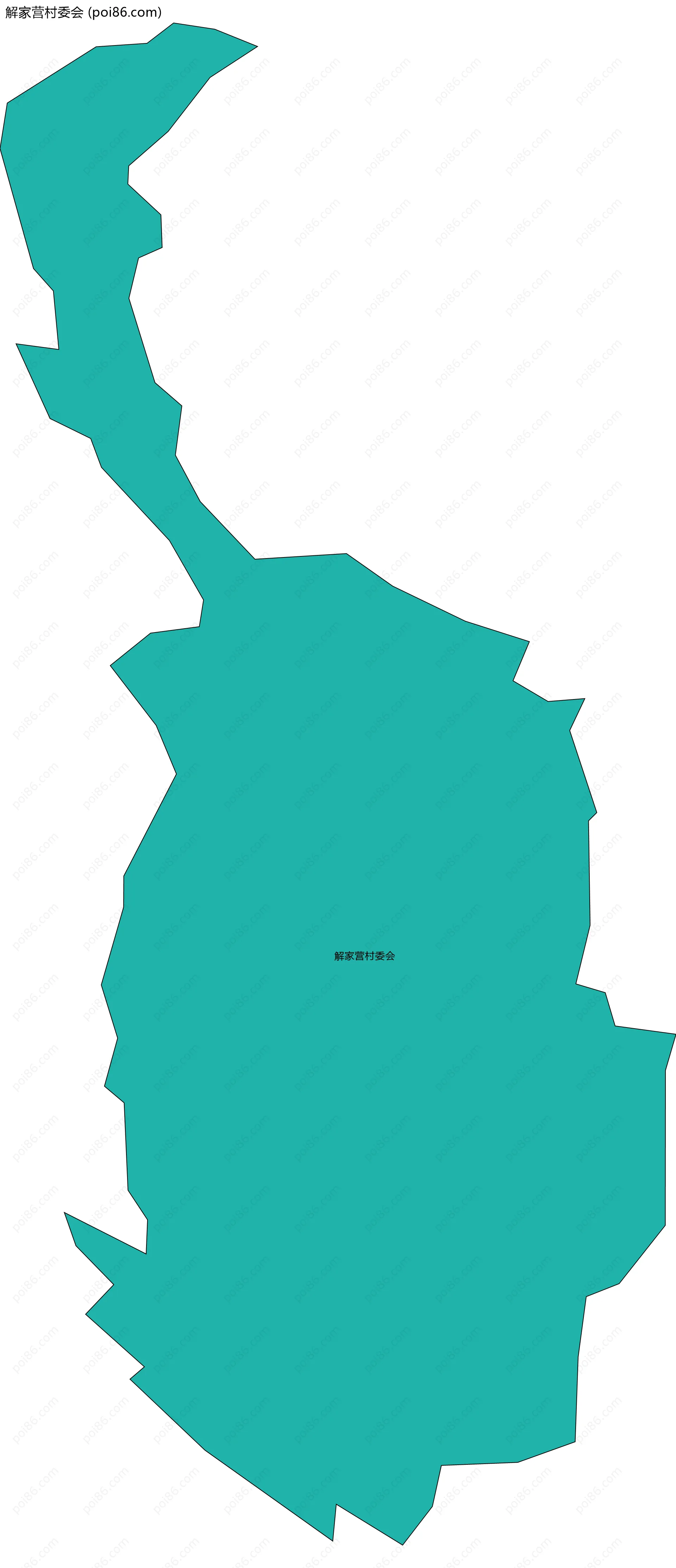 解家营村委会边界地图