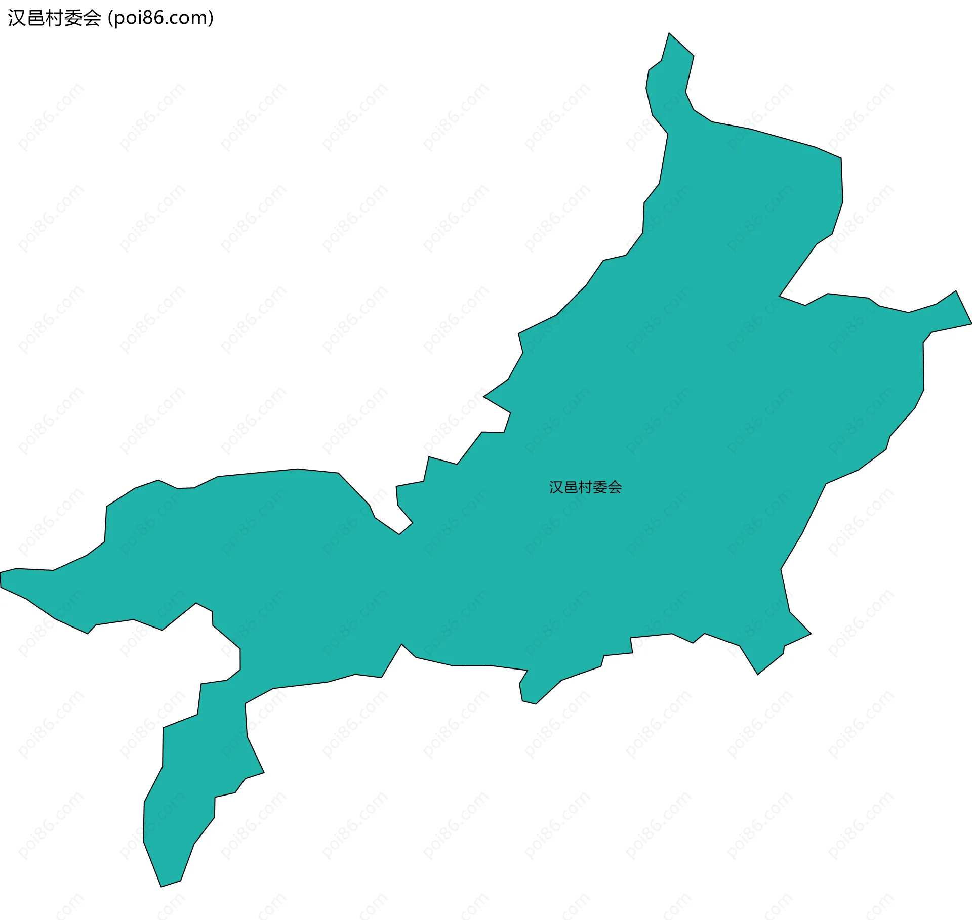 汉邑村委会边界地图