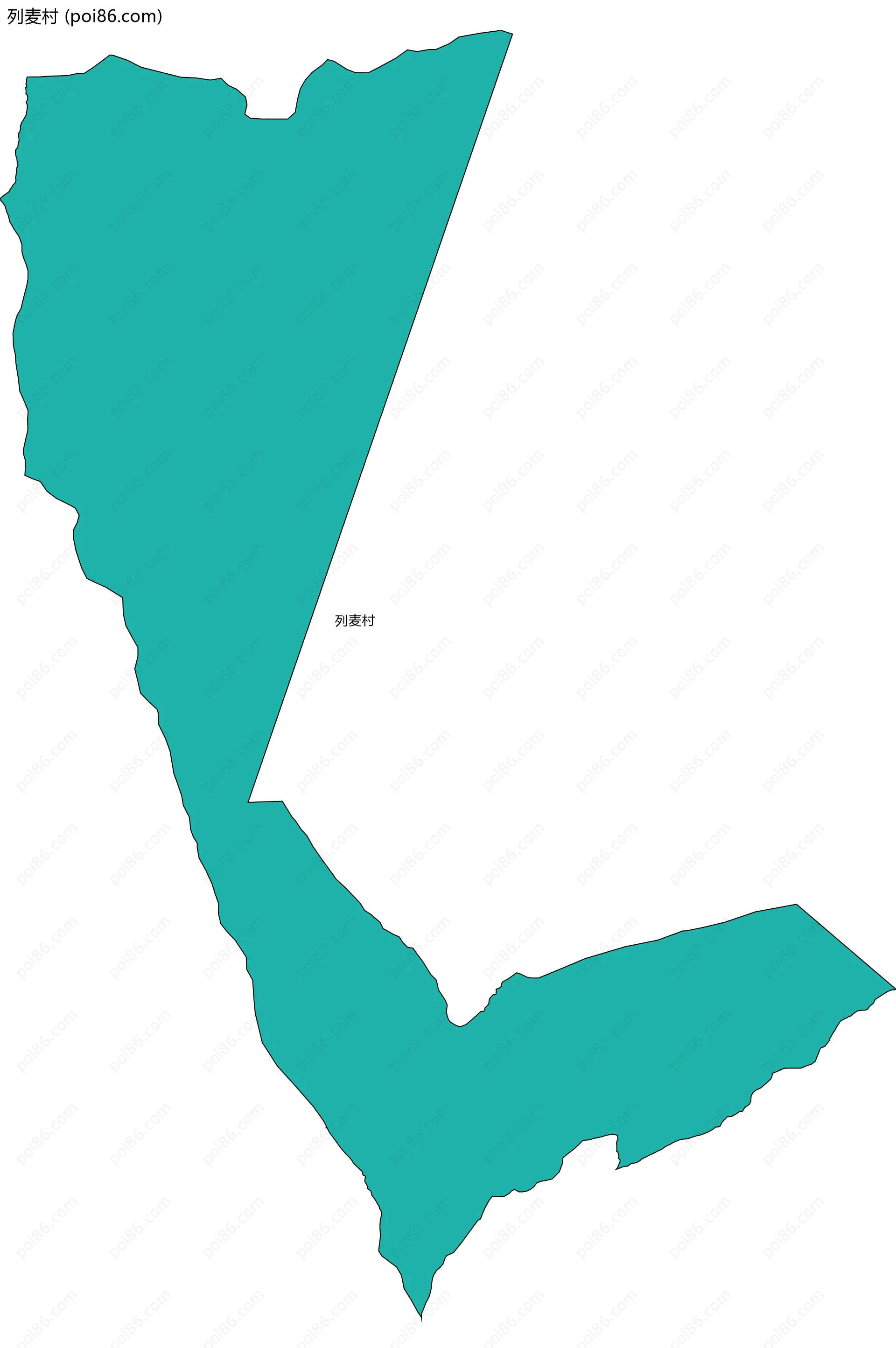 列麦村边界地图