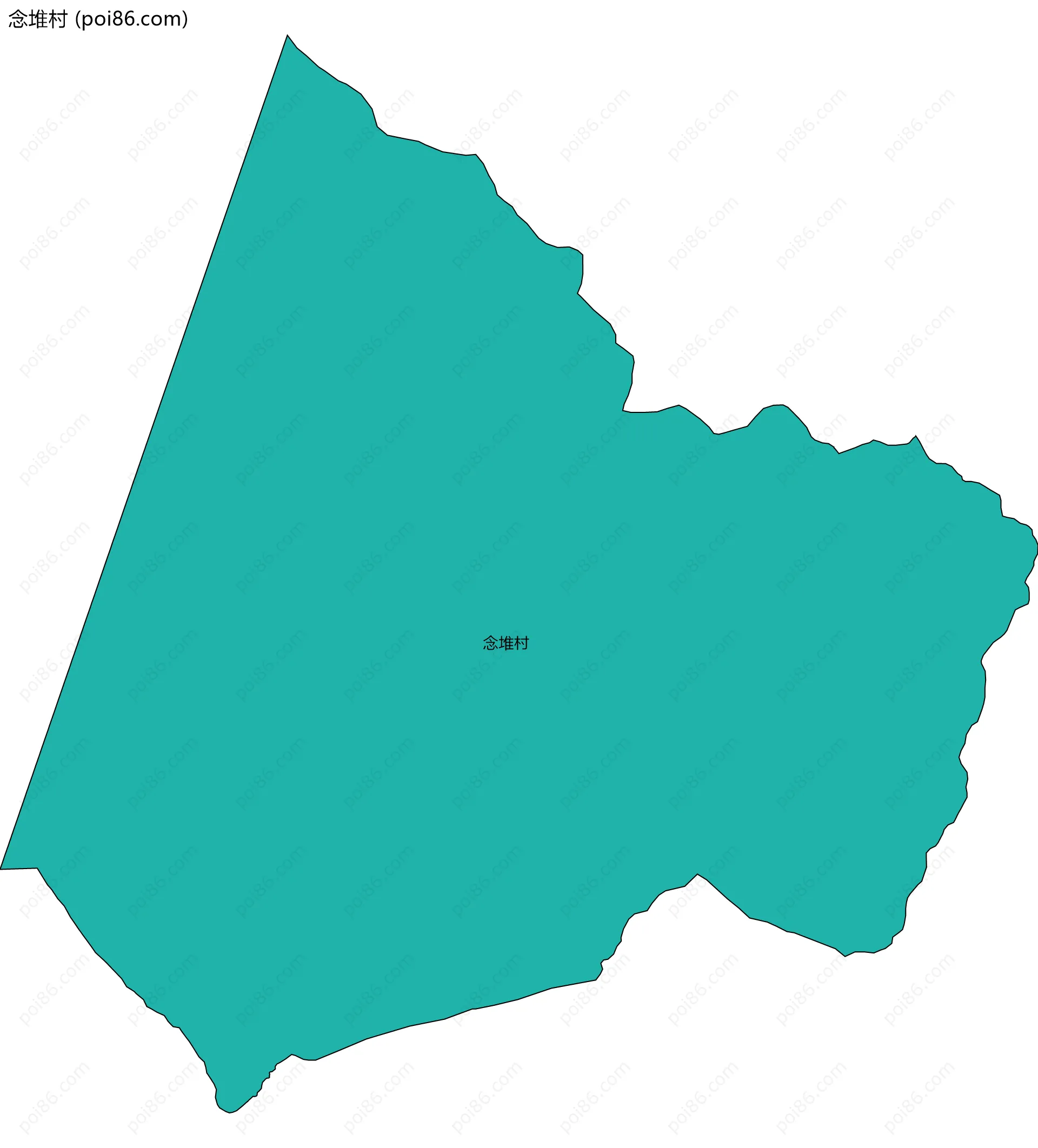 念堆村边界地图