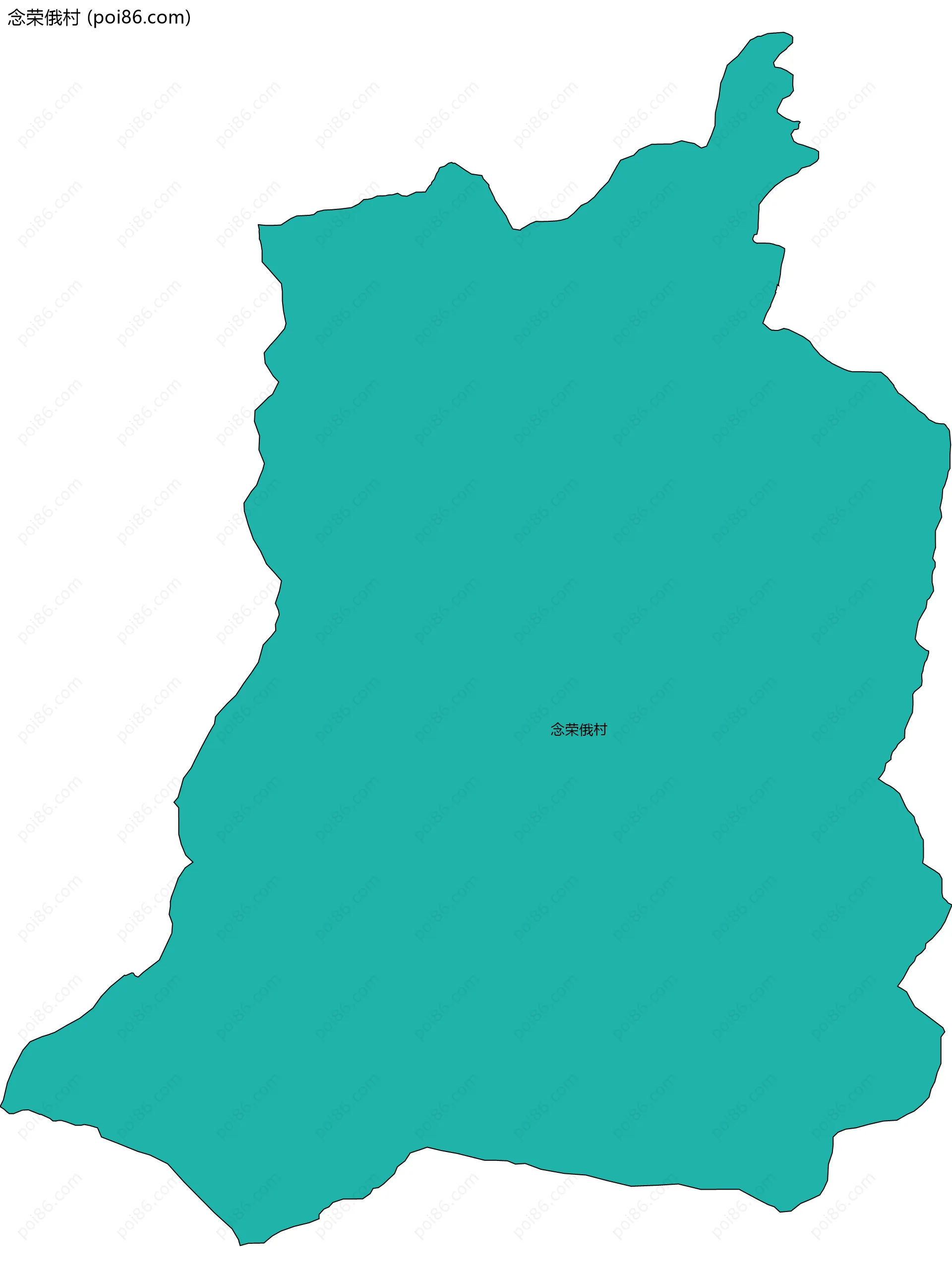 念荣俄村边界地图