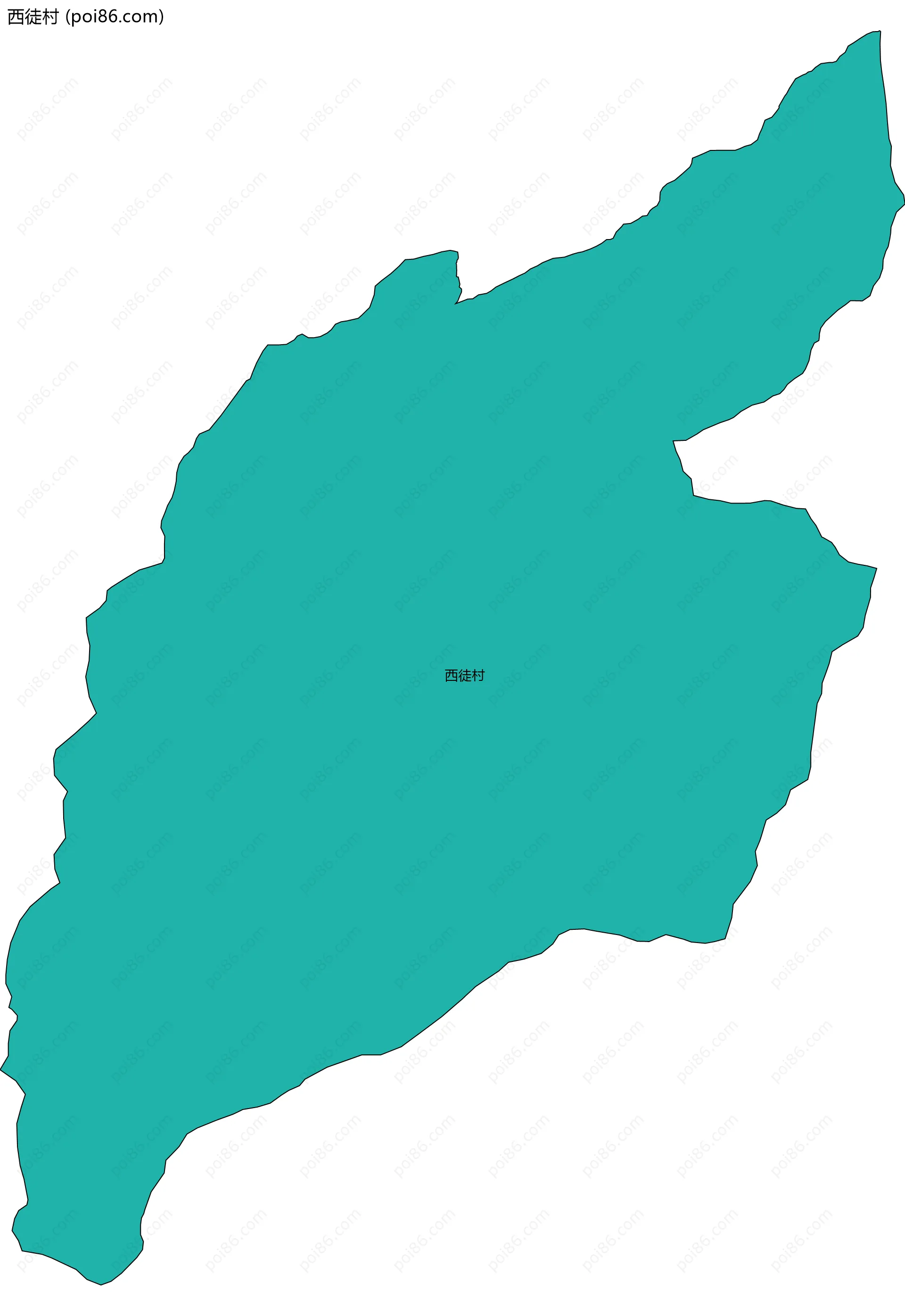 西徒村边界地图