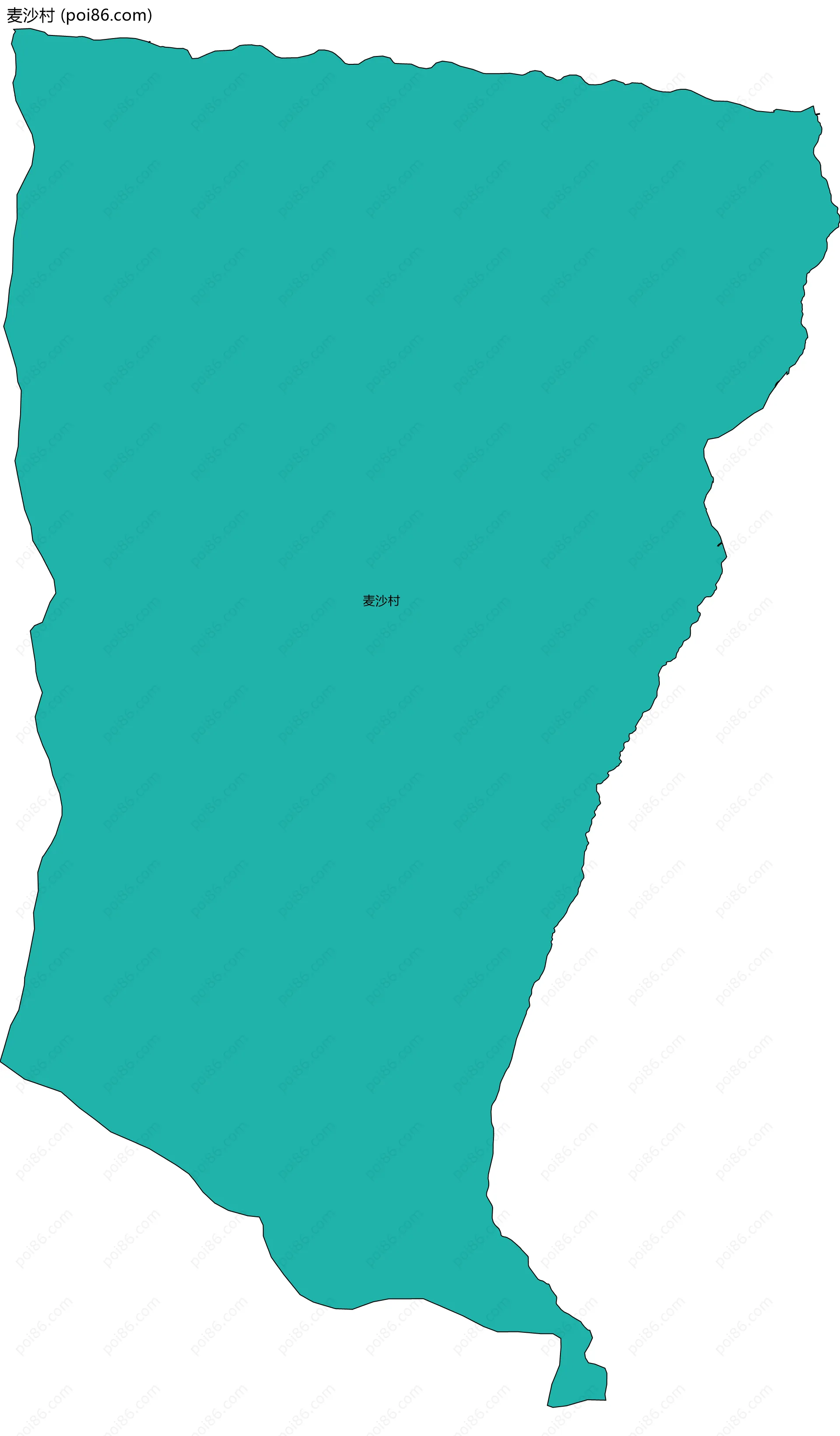 麦沙村边界地图