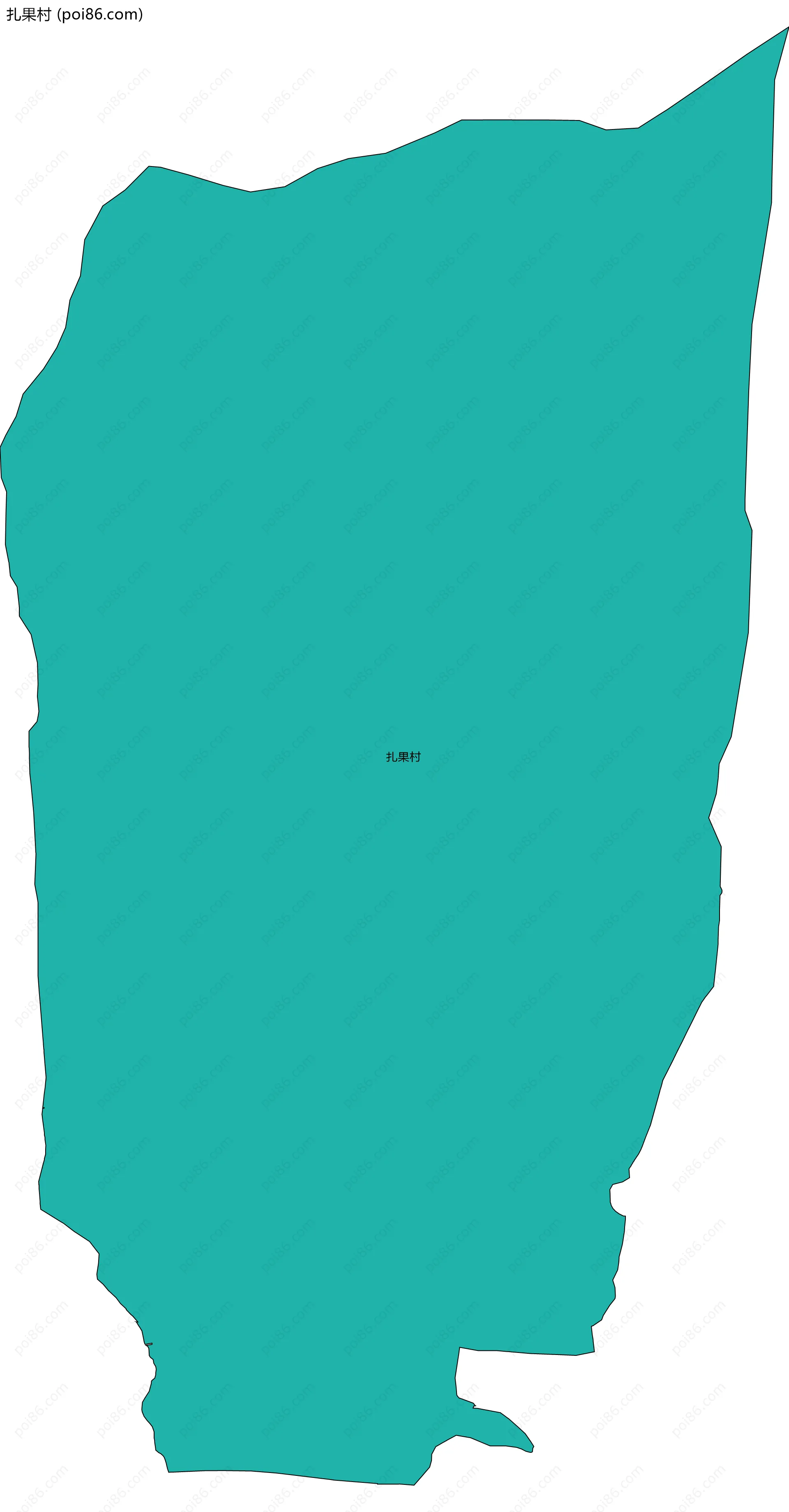 扎果村边界地图