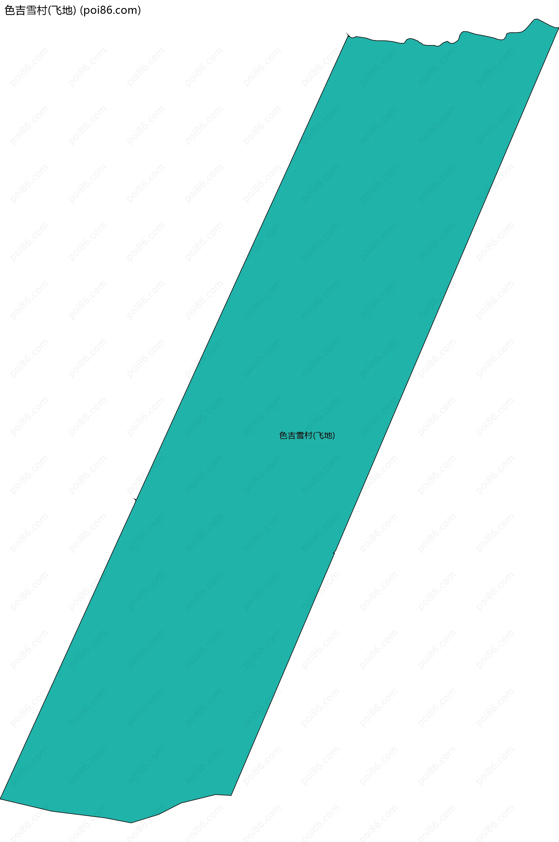 色吉雪村(飞地)边界地图