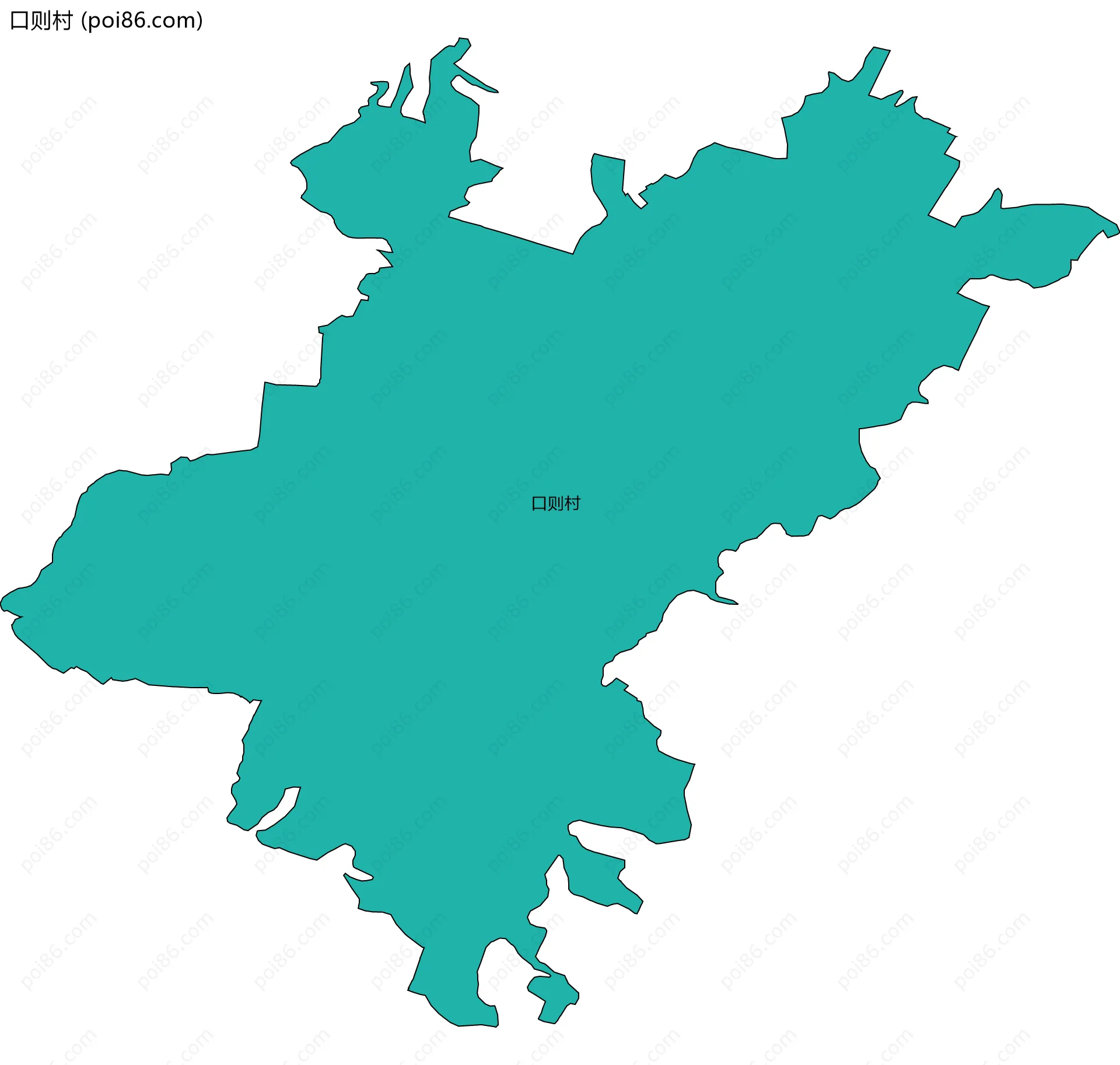 口则村边界地图