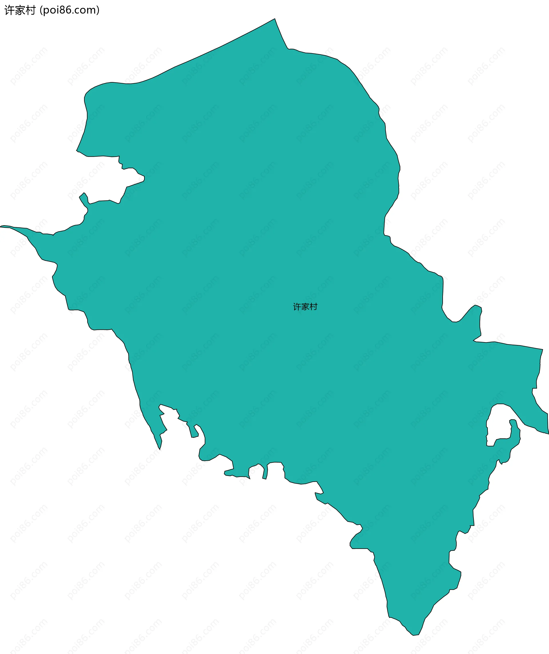 许家村边界地图