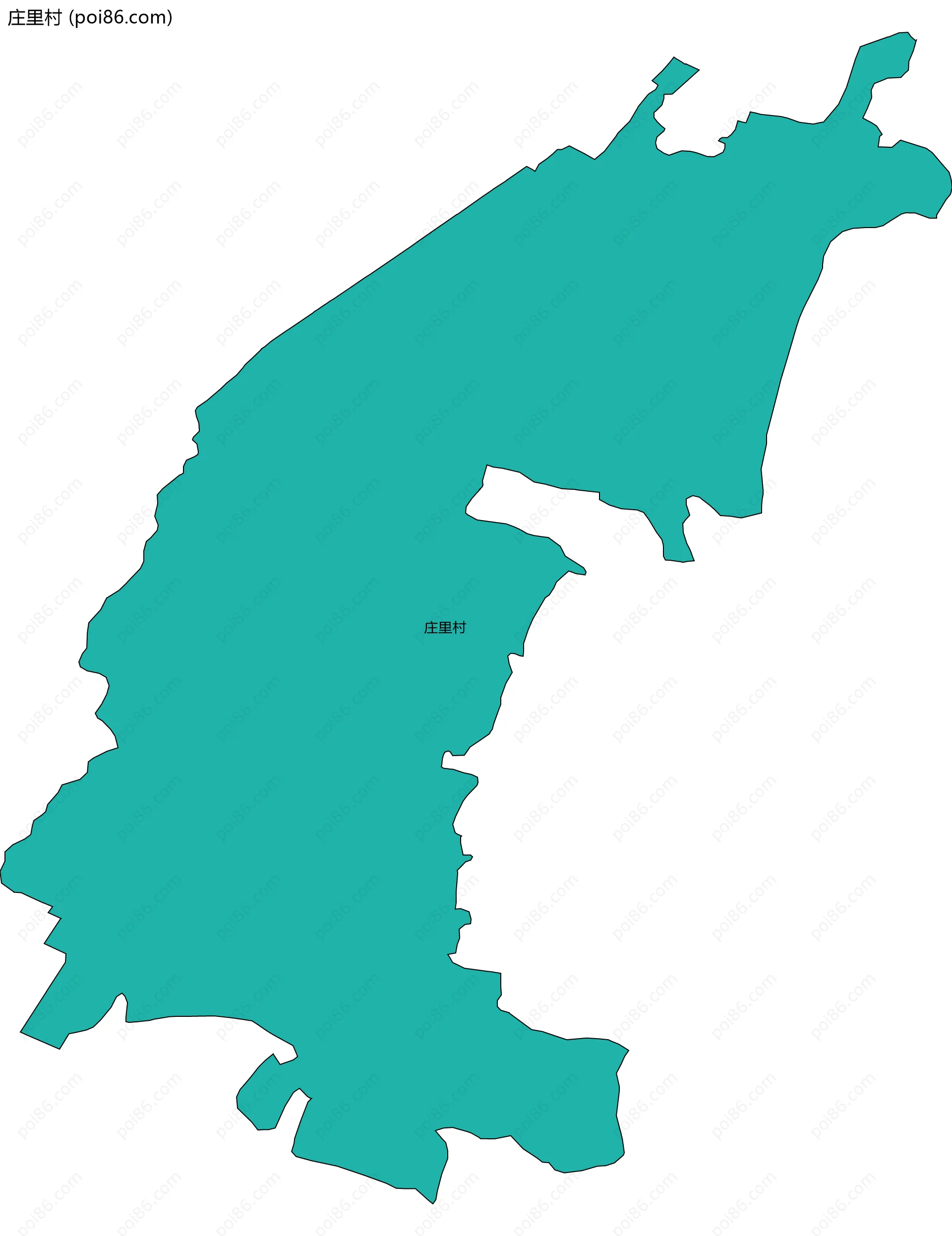 庄里村边界地图