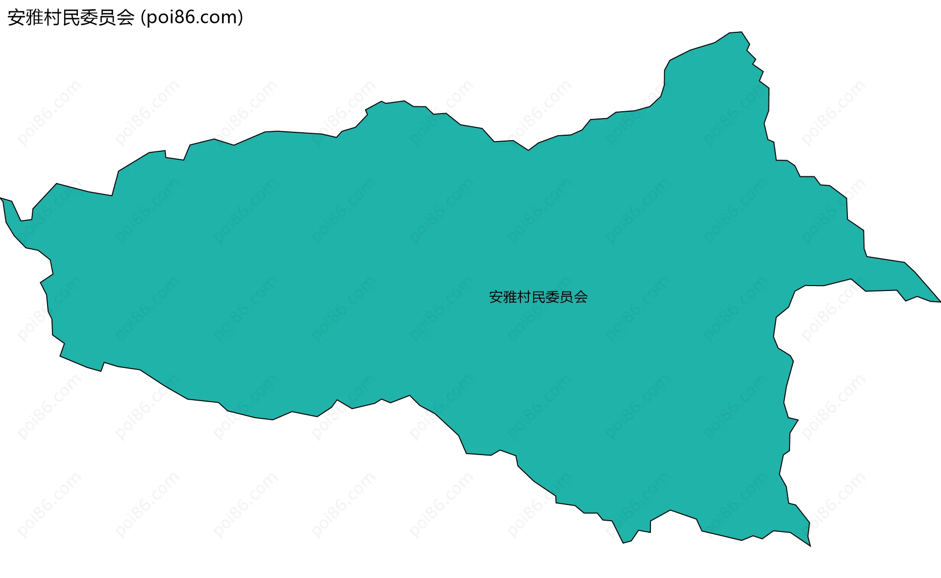 安雅村民委员会边界地图