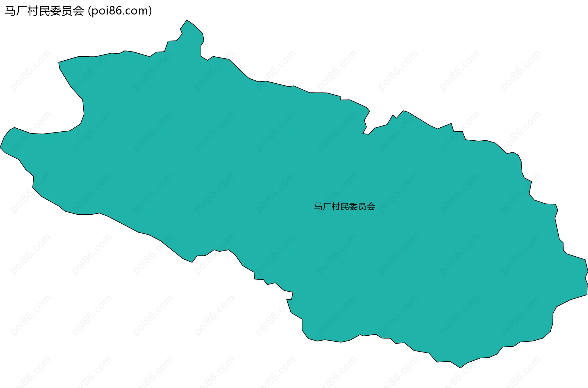 马厂村民委员会边界地图