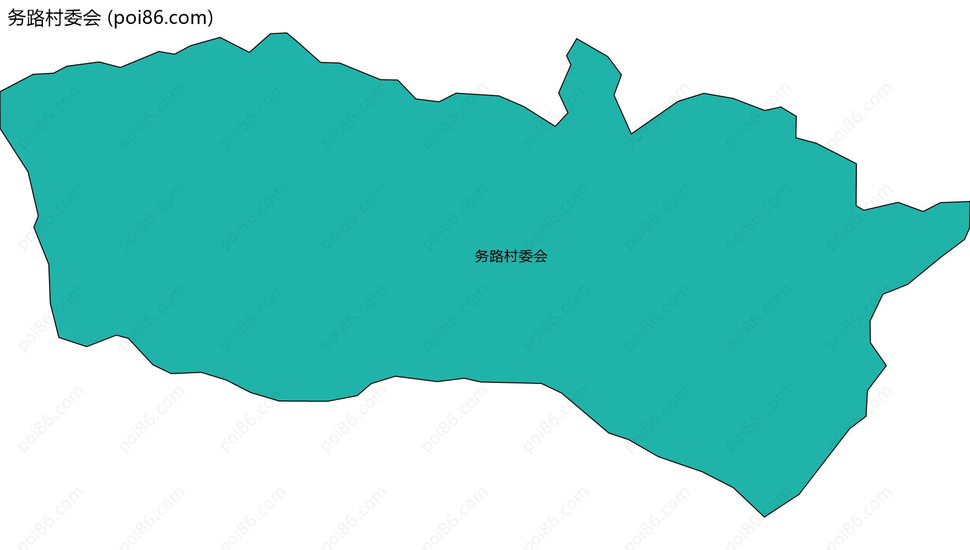 务路村委会边界地图
