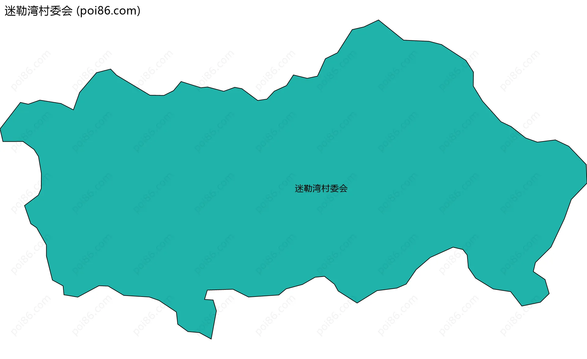 迷勒湾村委会边界地图