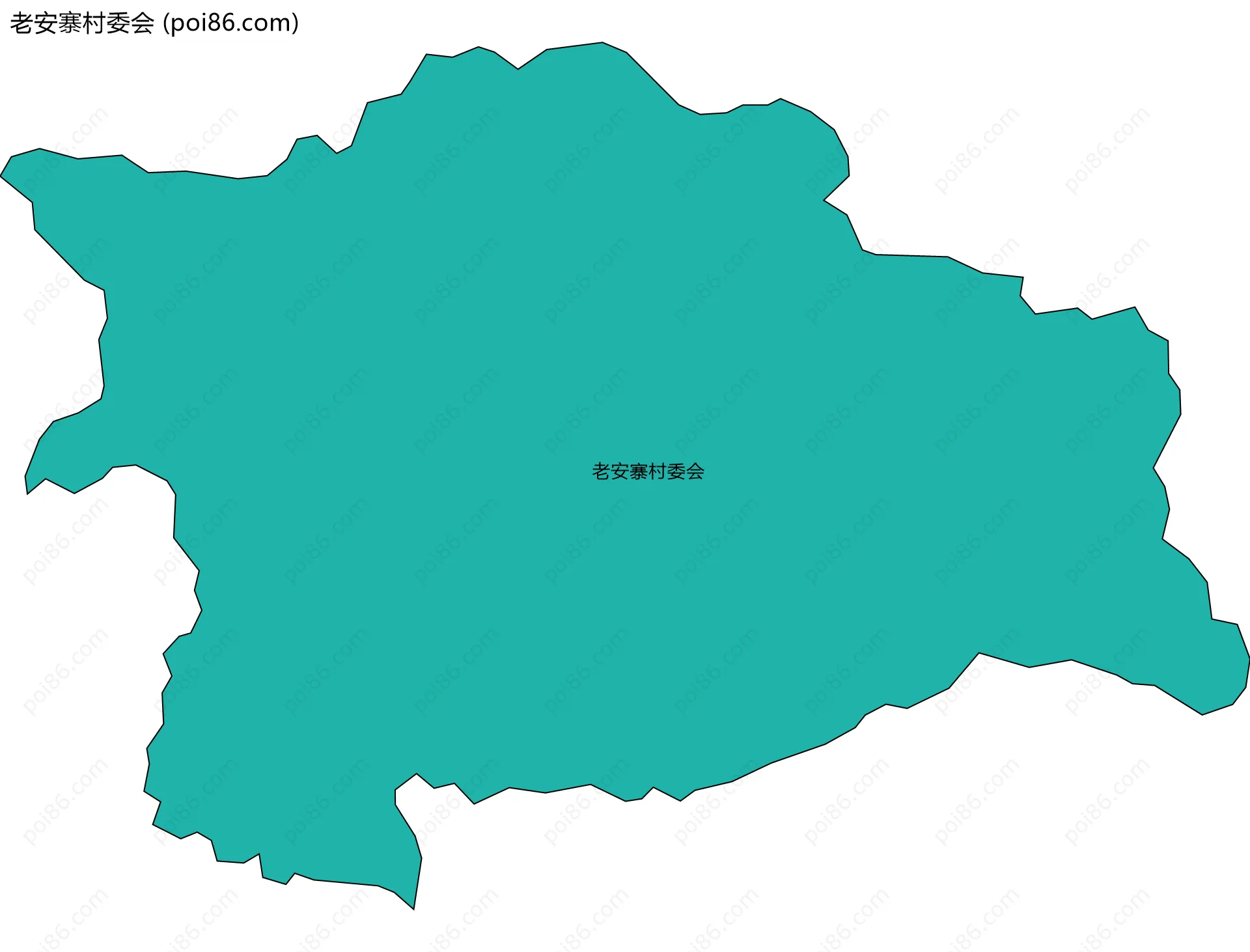 老安寨村委会边界地图