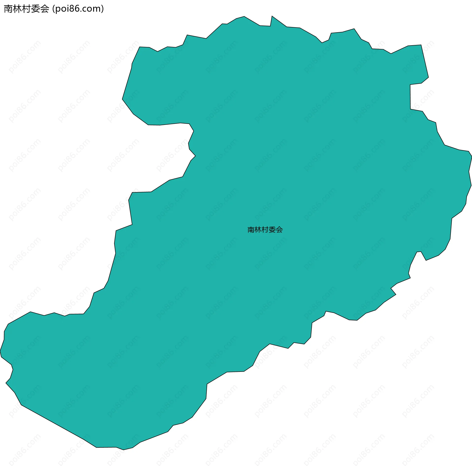 南林村委会边界地图
