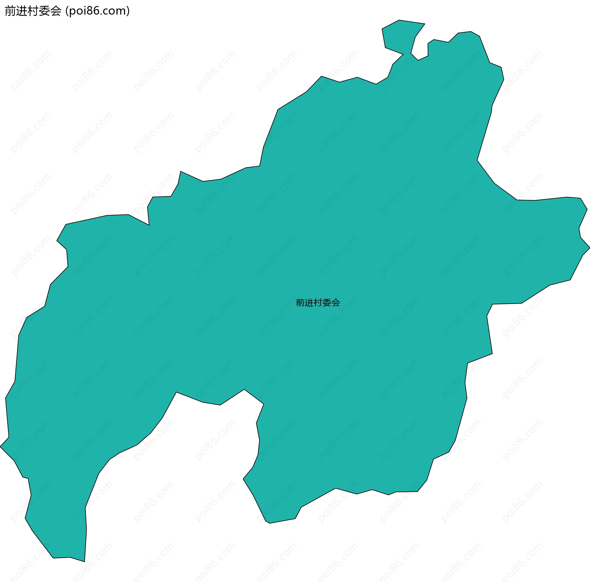 前进村委会边界地图