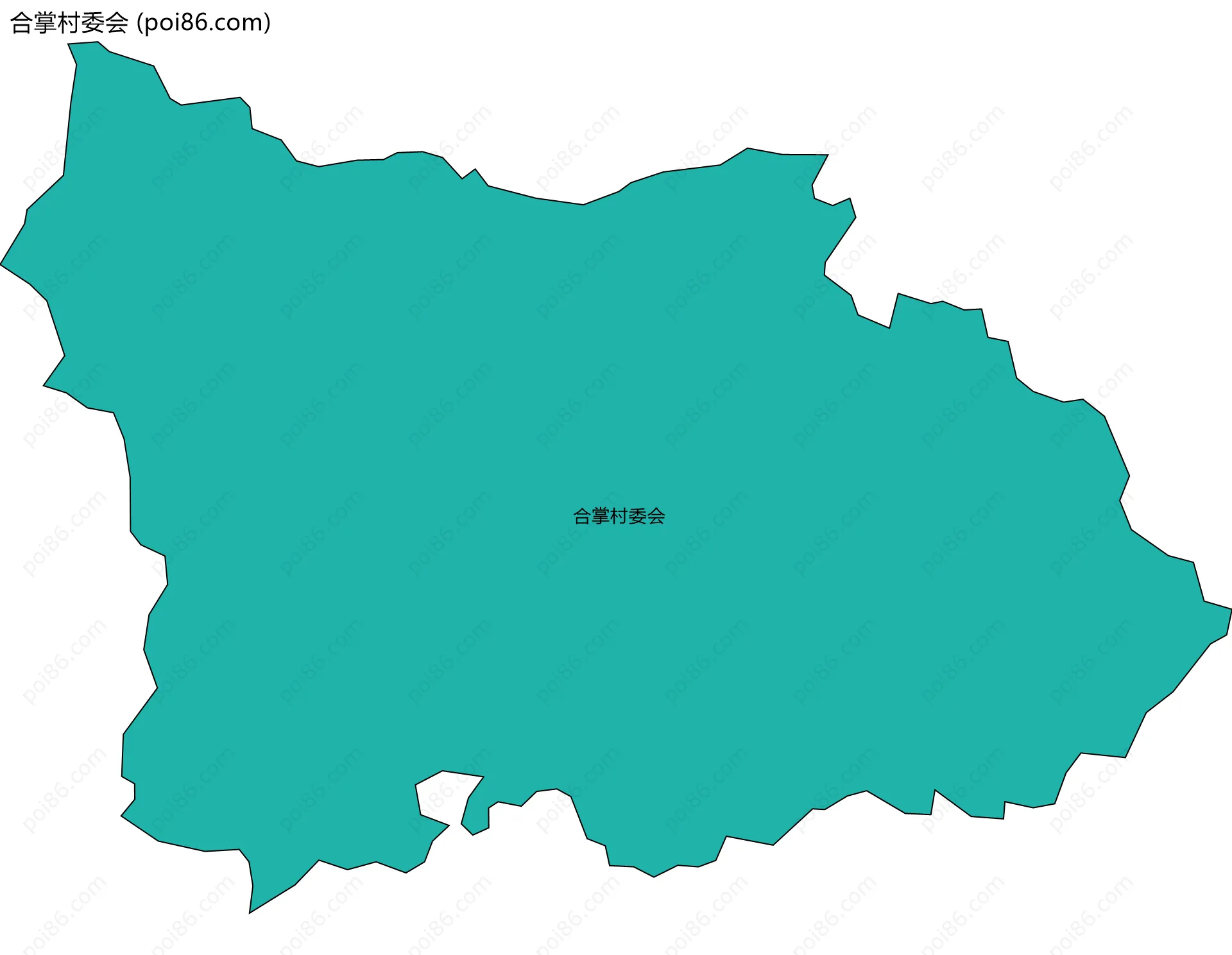 合掌村委会边界地图