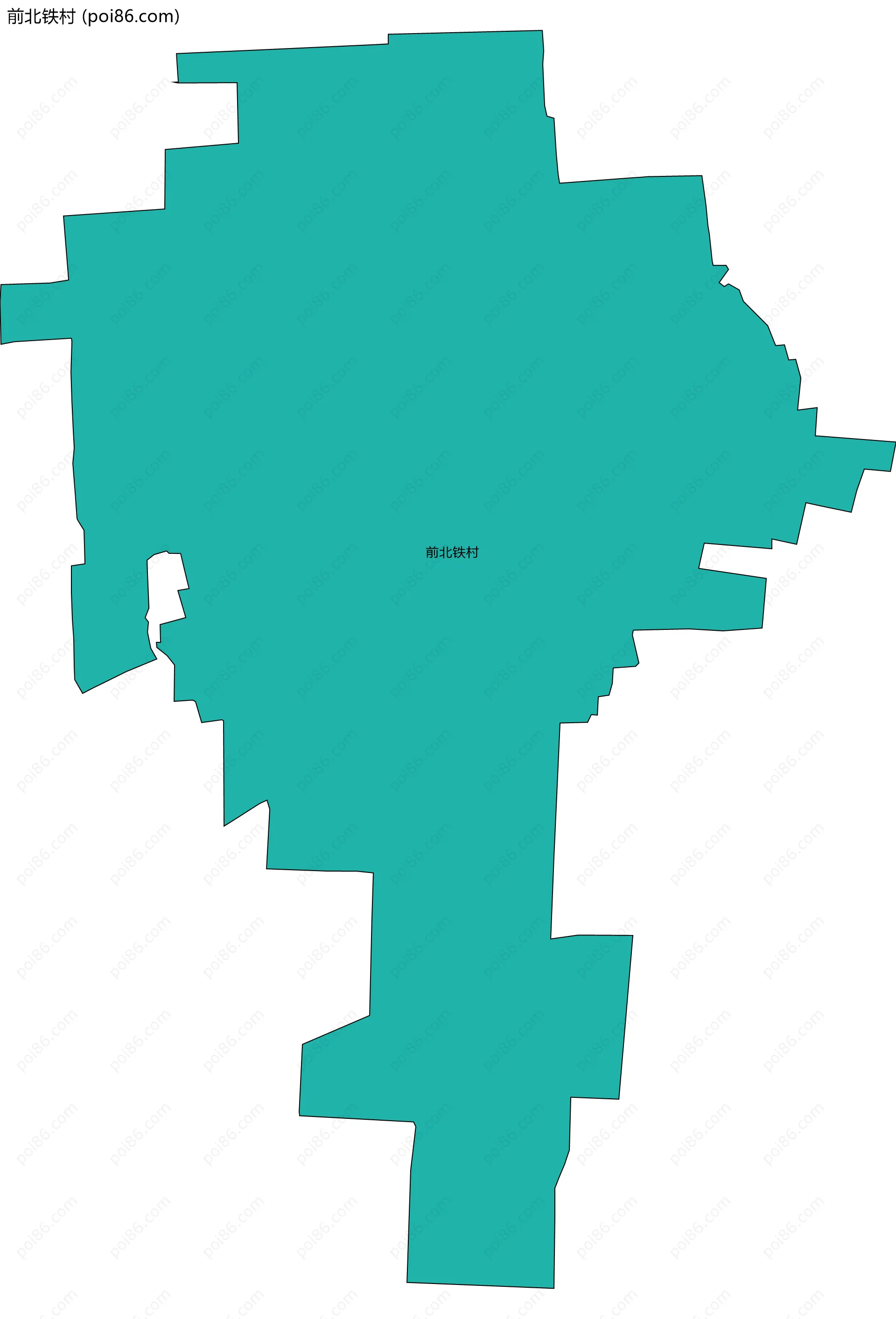 前北铁村边界地图