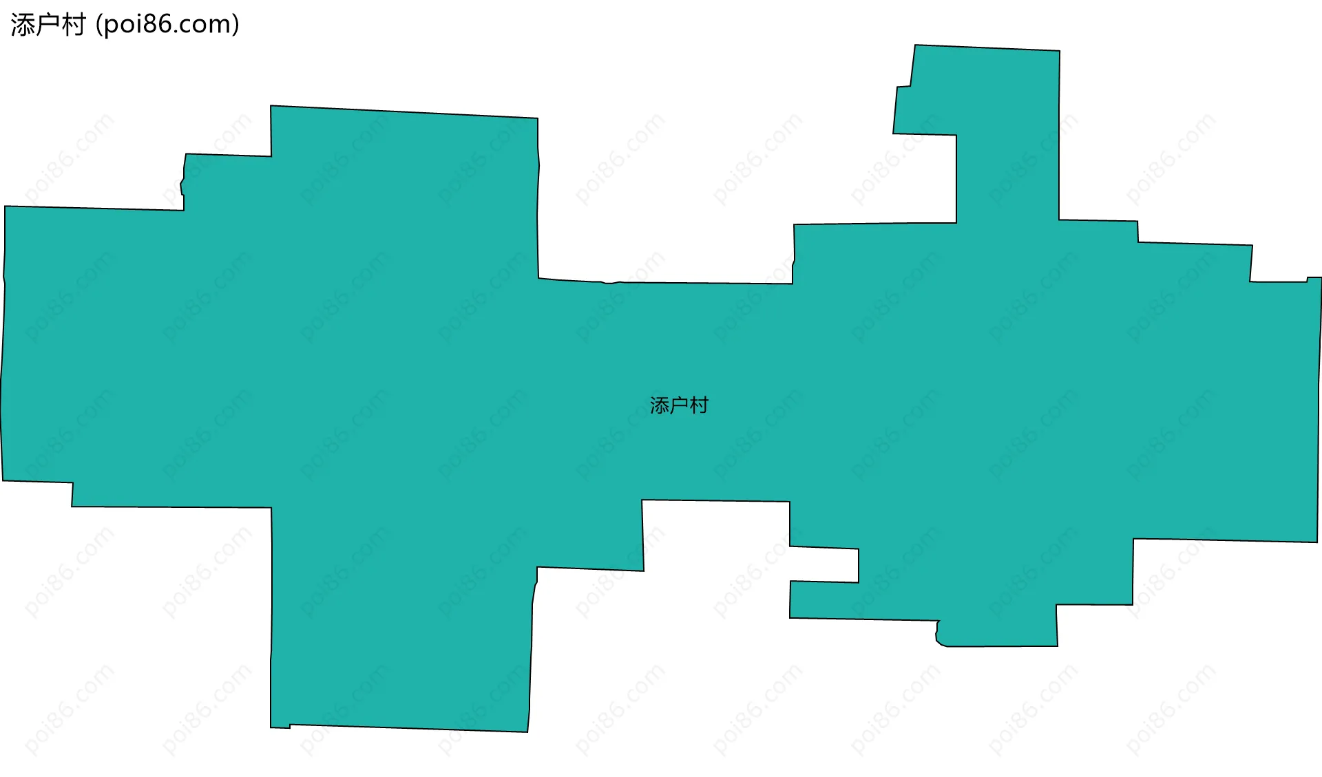 添户村边界地图