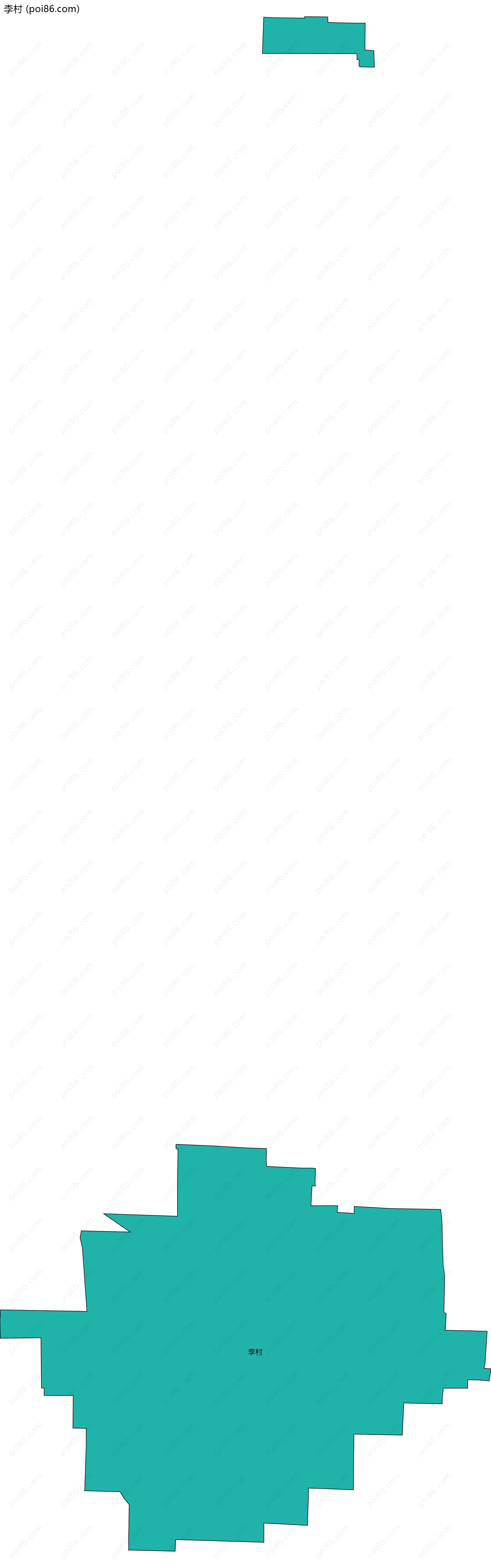 李村边界地图