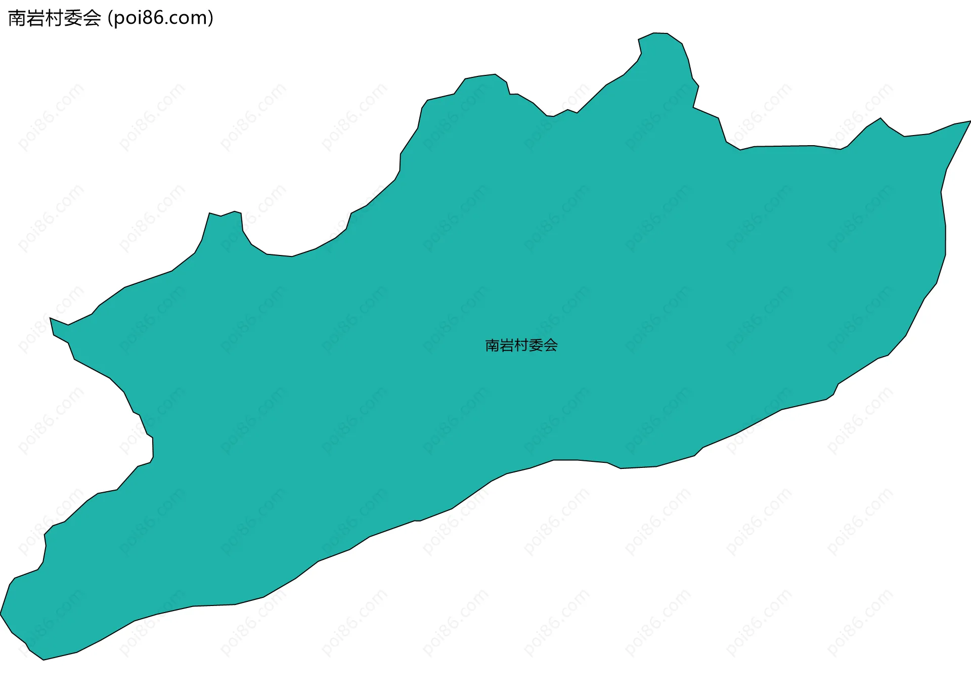 南岩村委会边界地图
