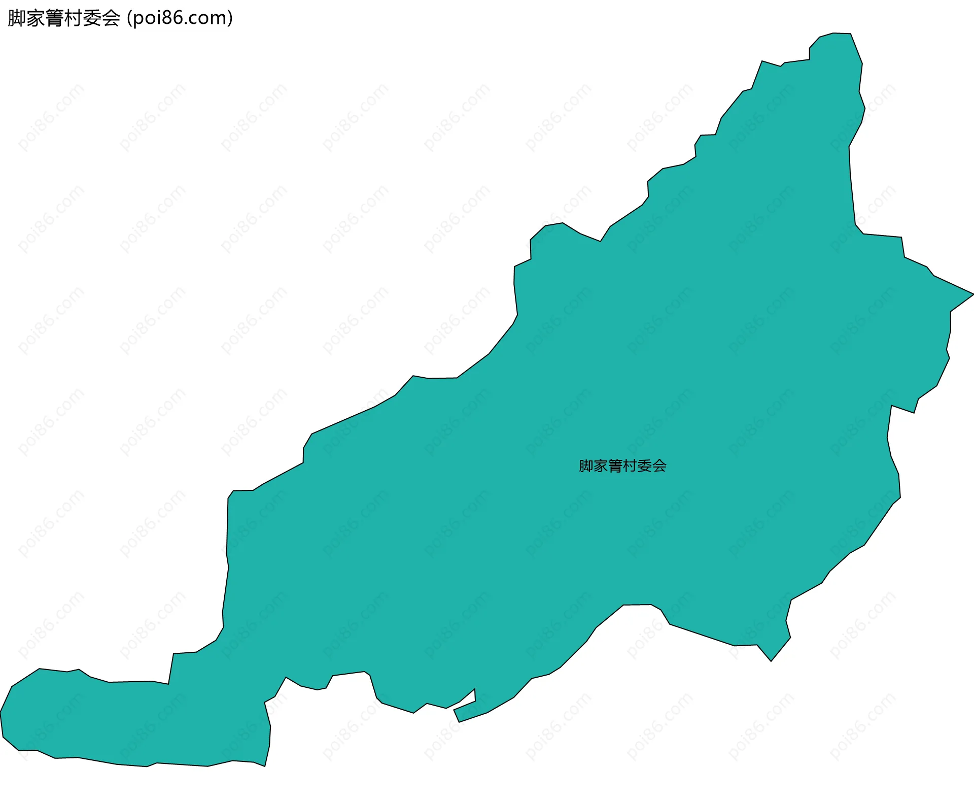 脚家箐村委会边界地图