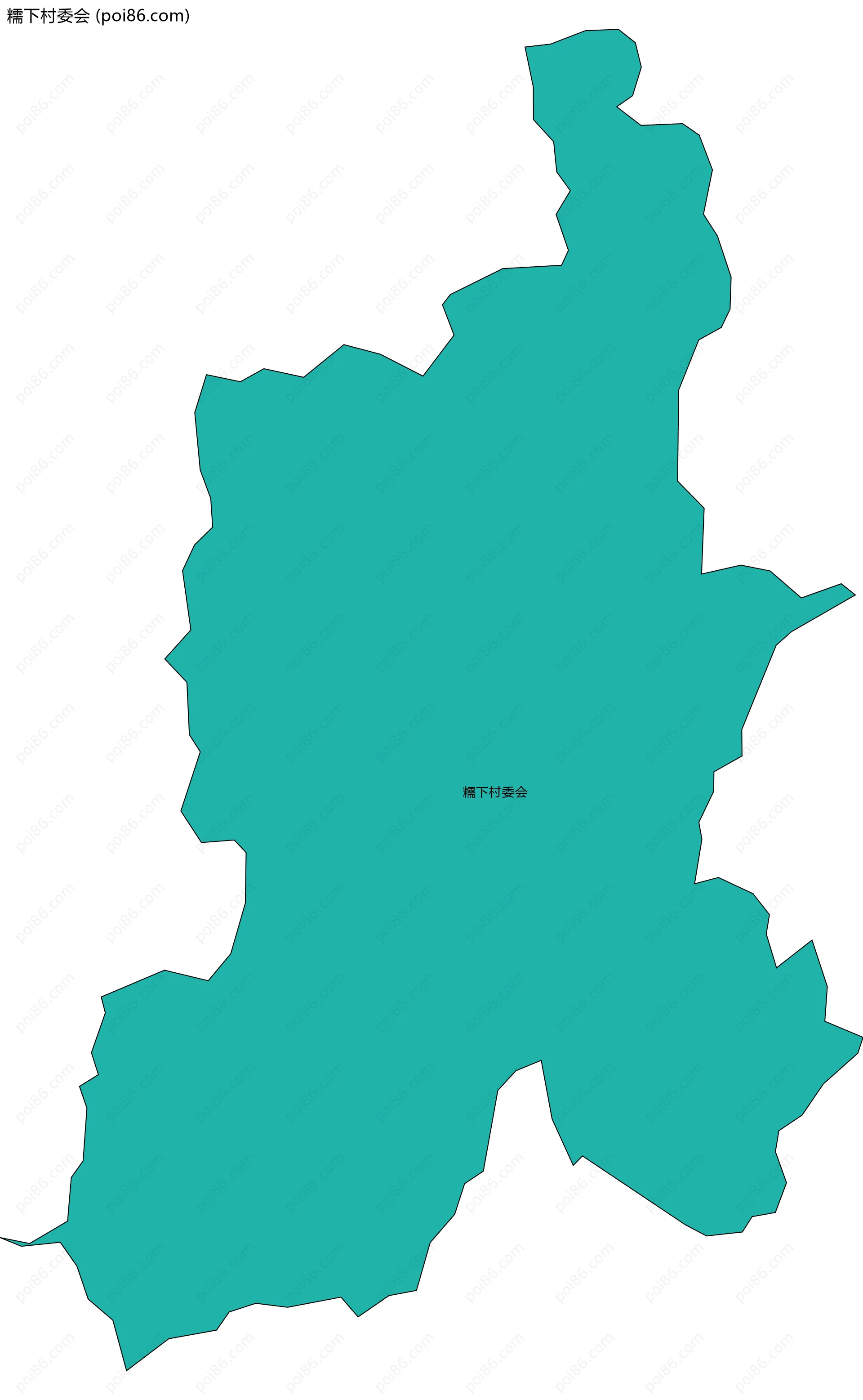 糯下村委会边界地图