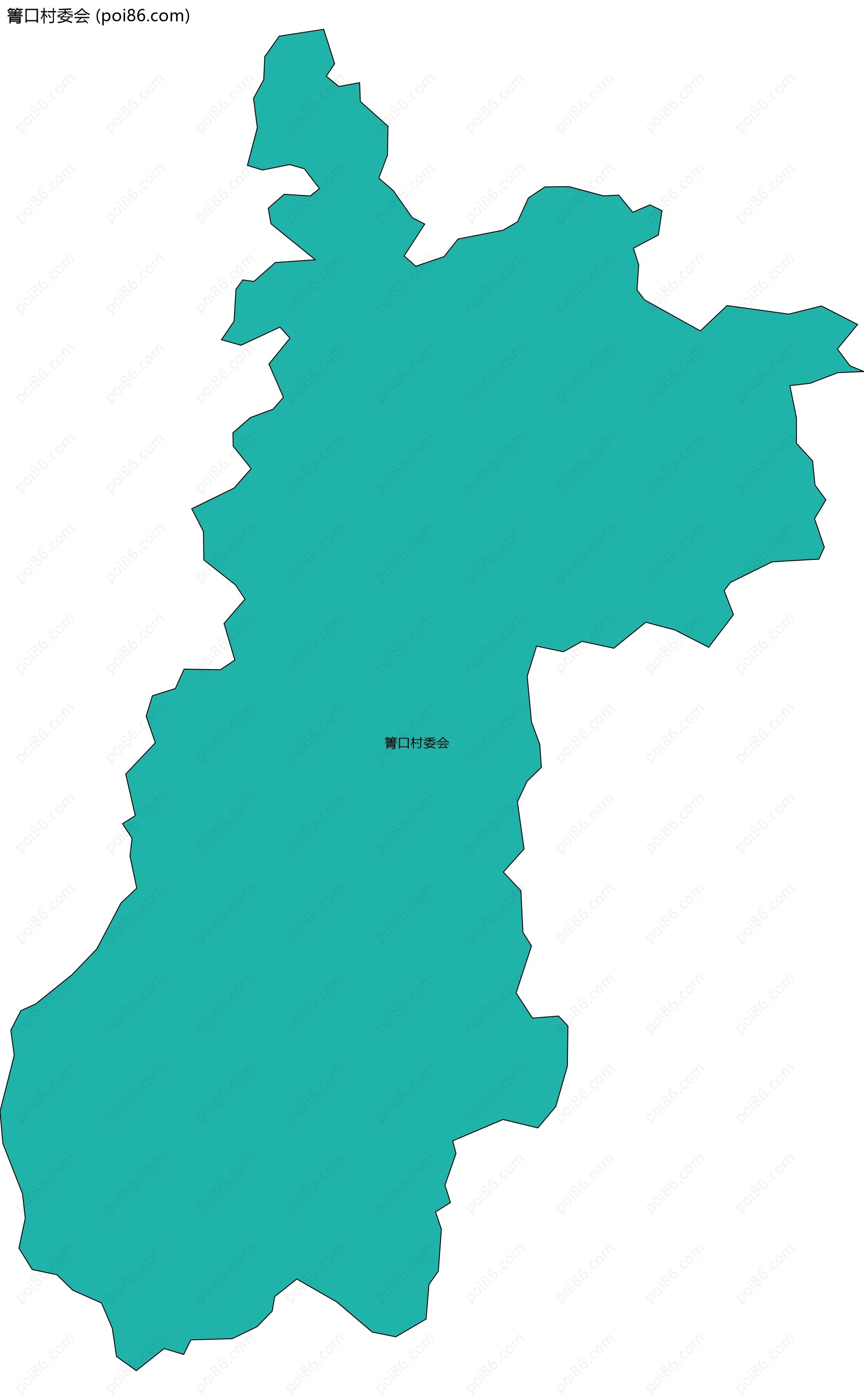 箐口村委会边界地图