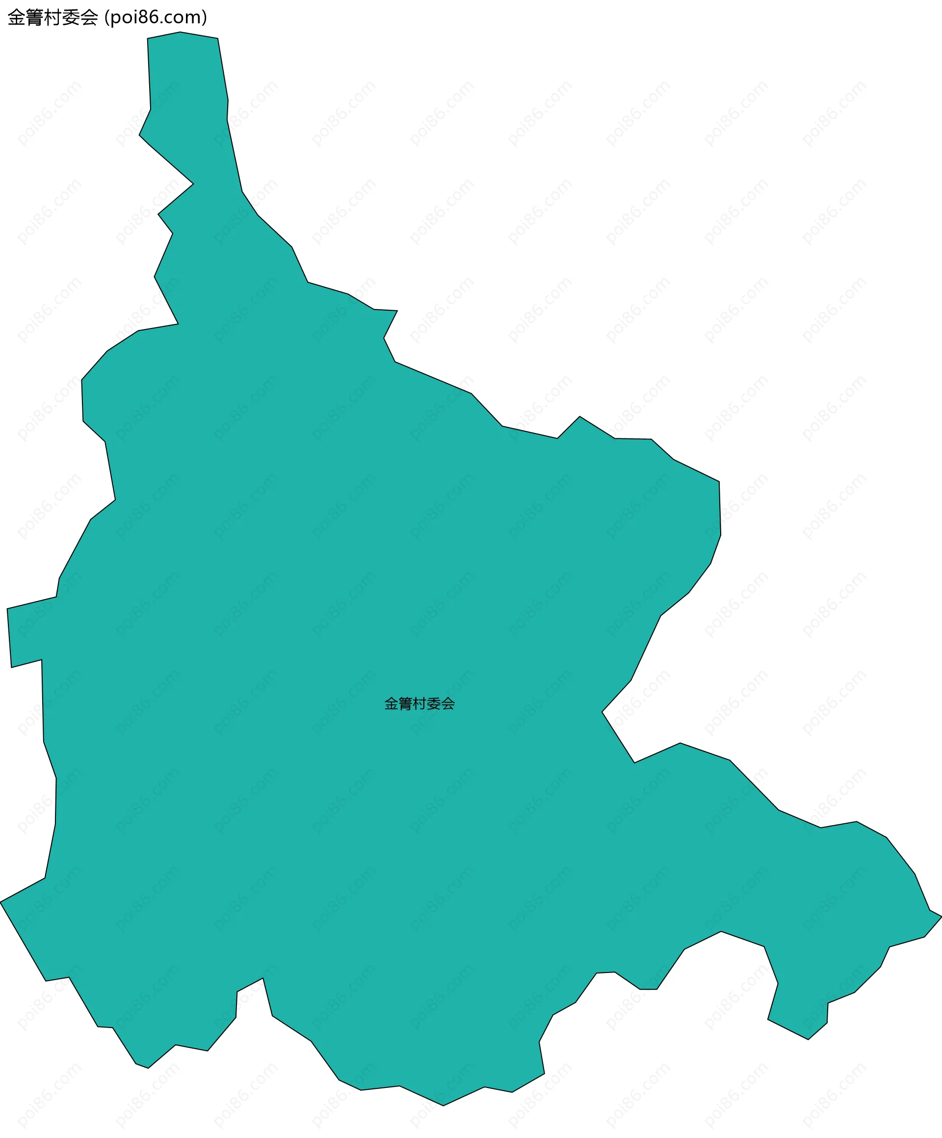 金箐村委会边界地图