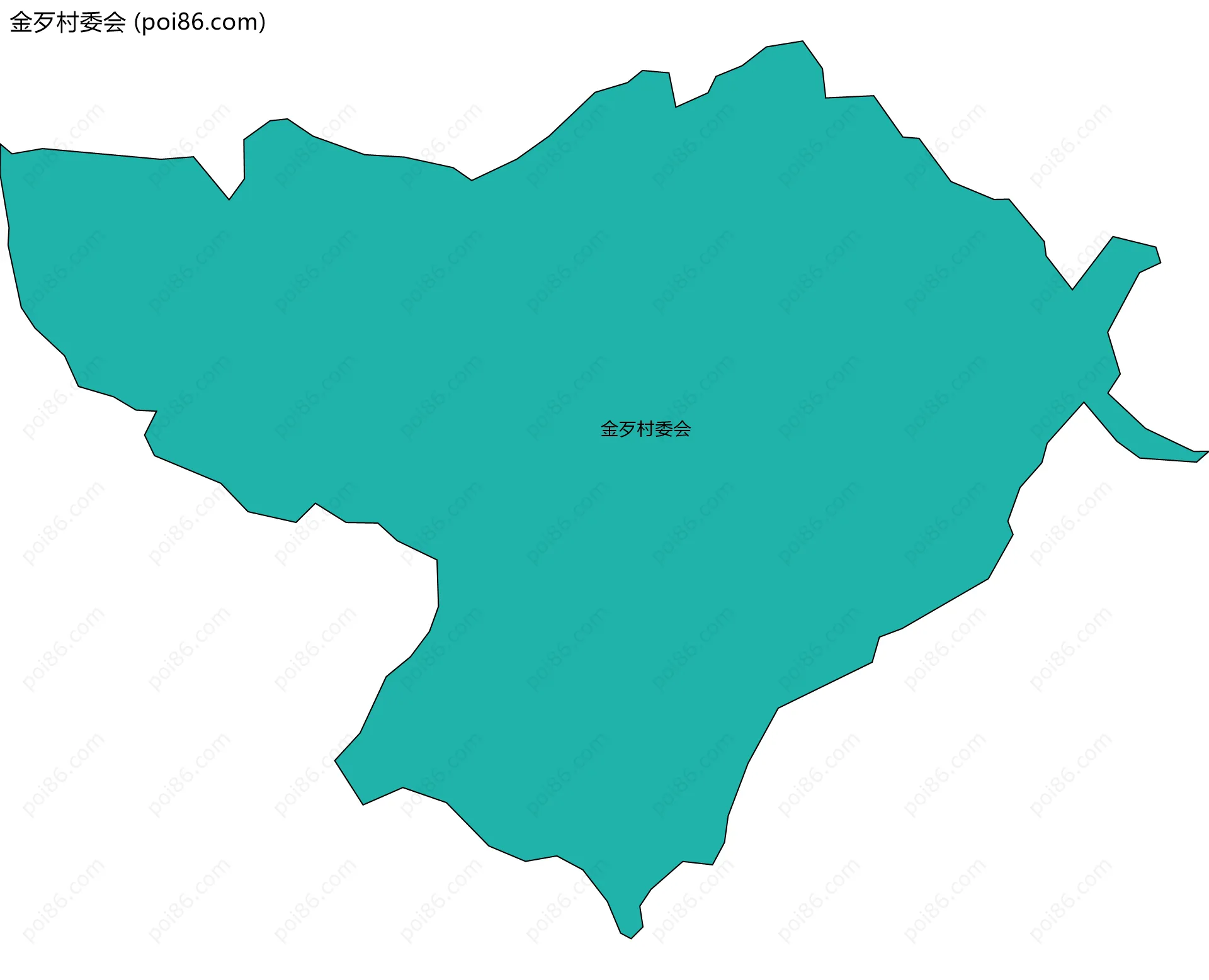 金歹村委会边界地图