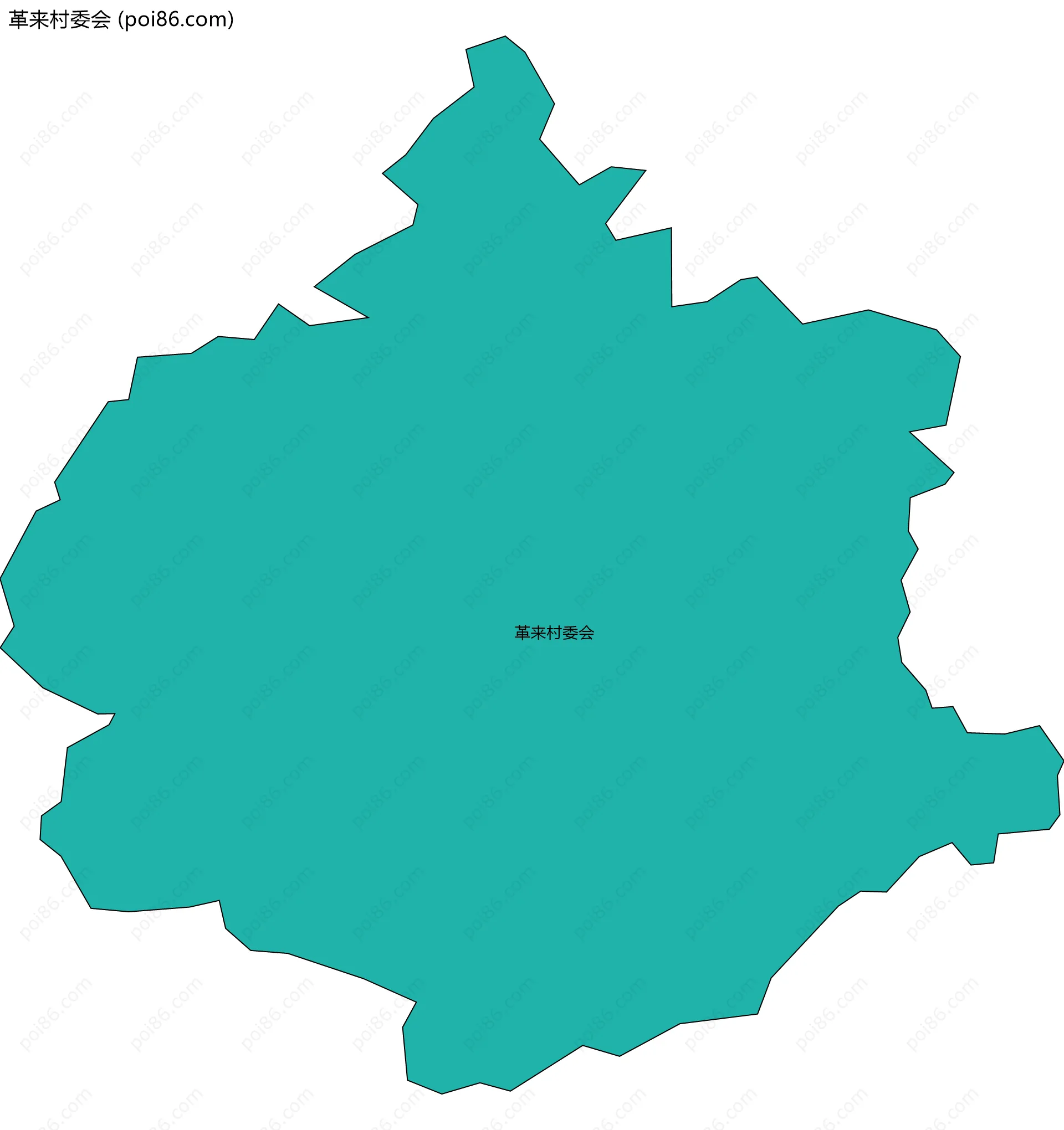 革来村委会边界地图