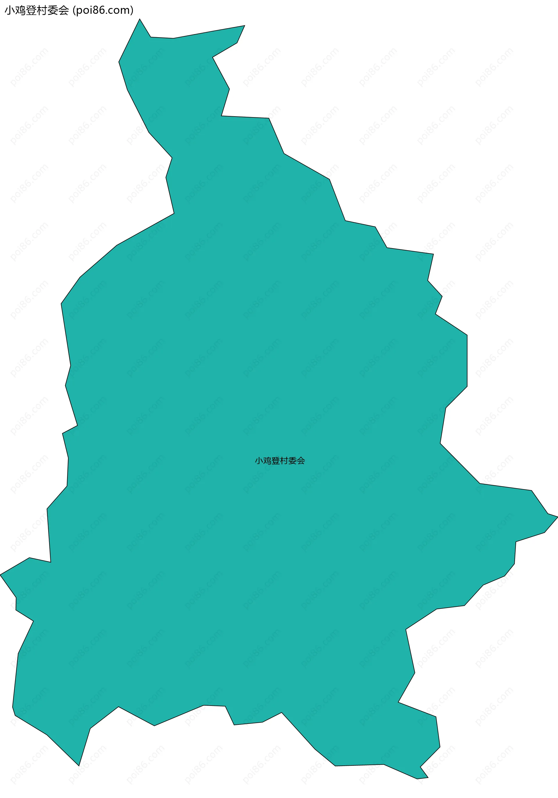 小鸡登村委会边界地图