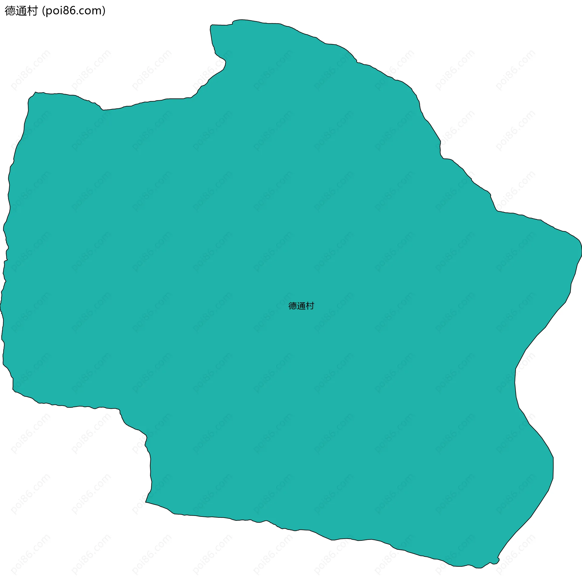 德通村边界地图