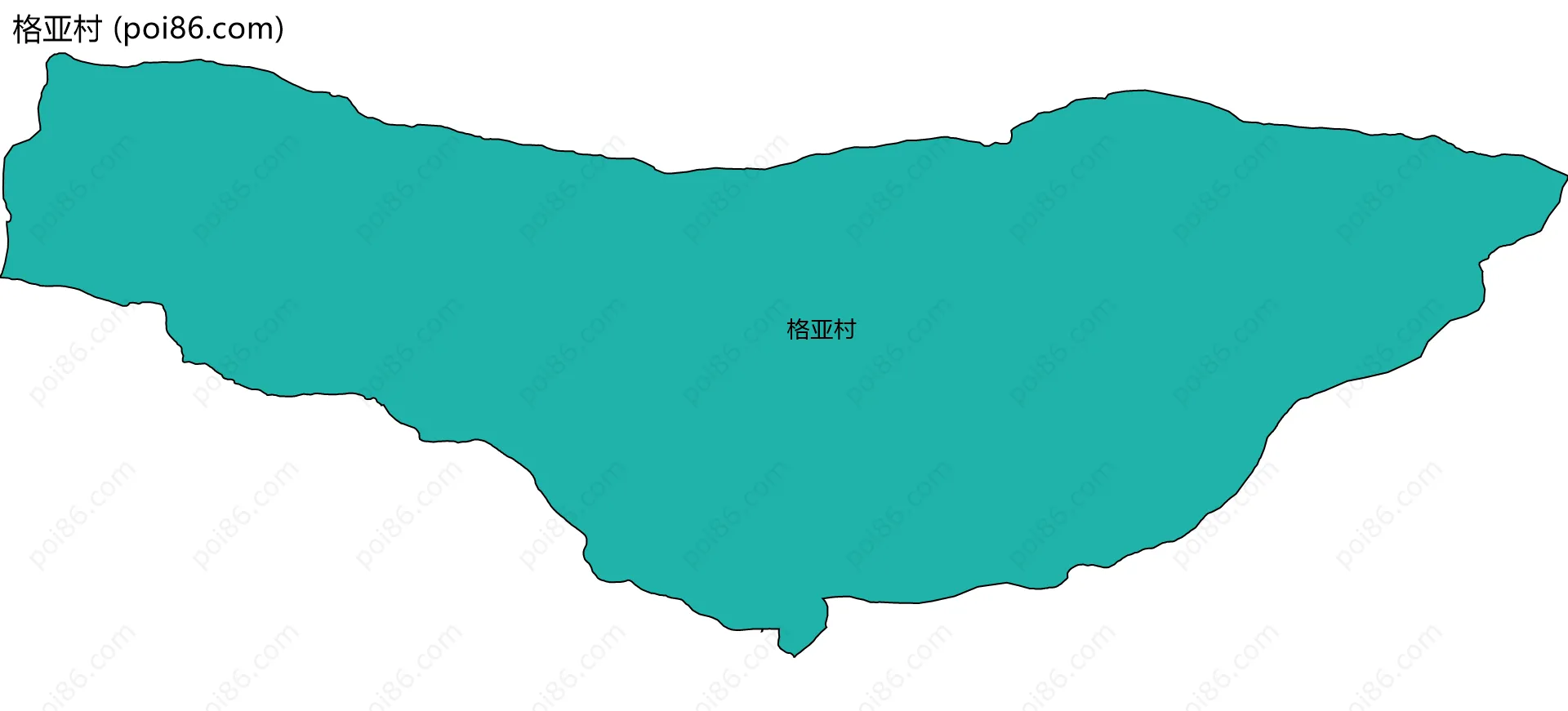 格亚村边界地图