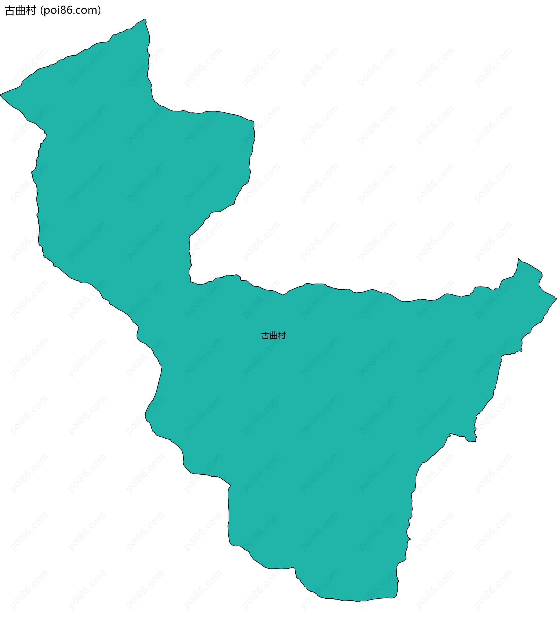 古曲村边界地图