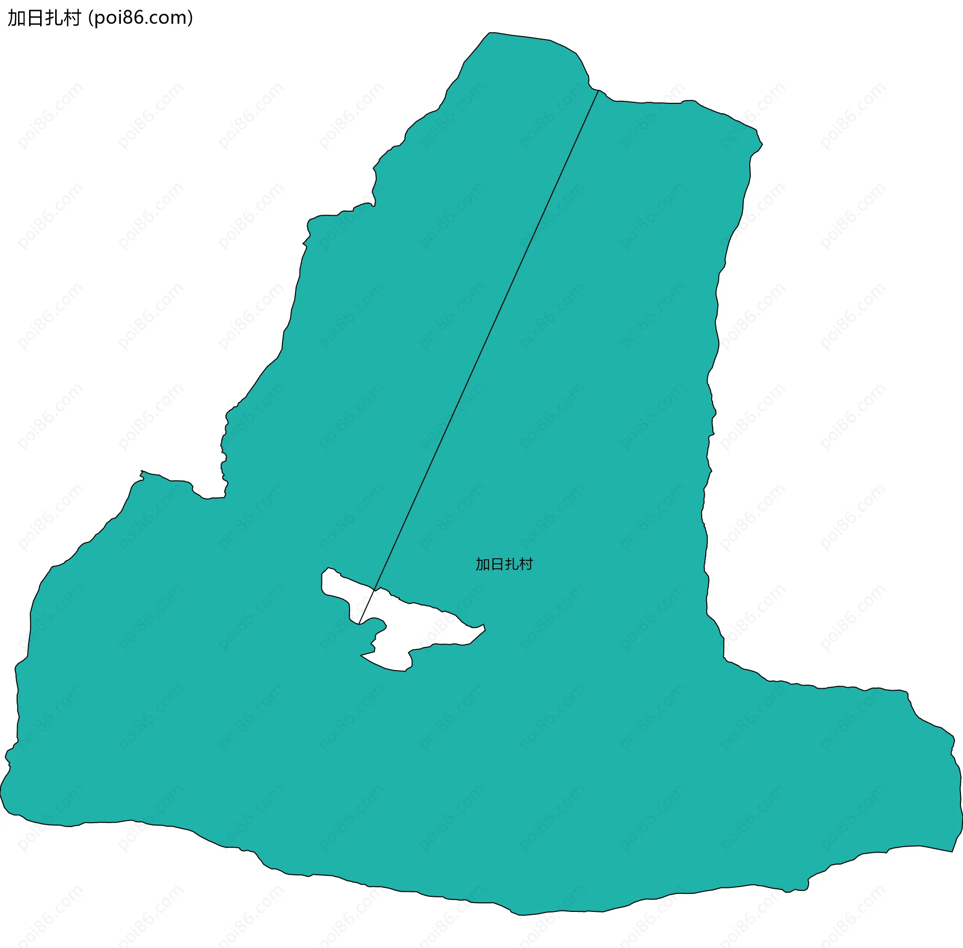 加日扎村边界地图