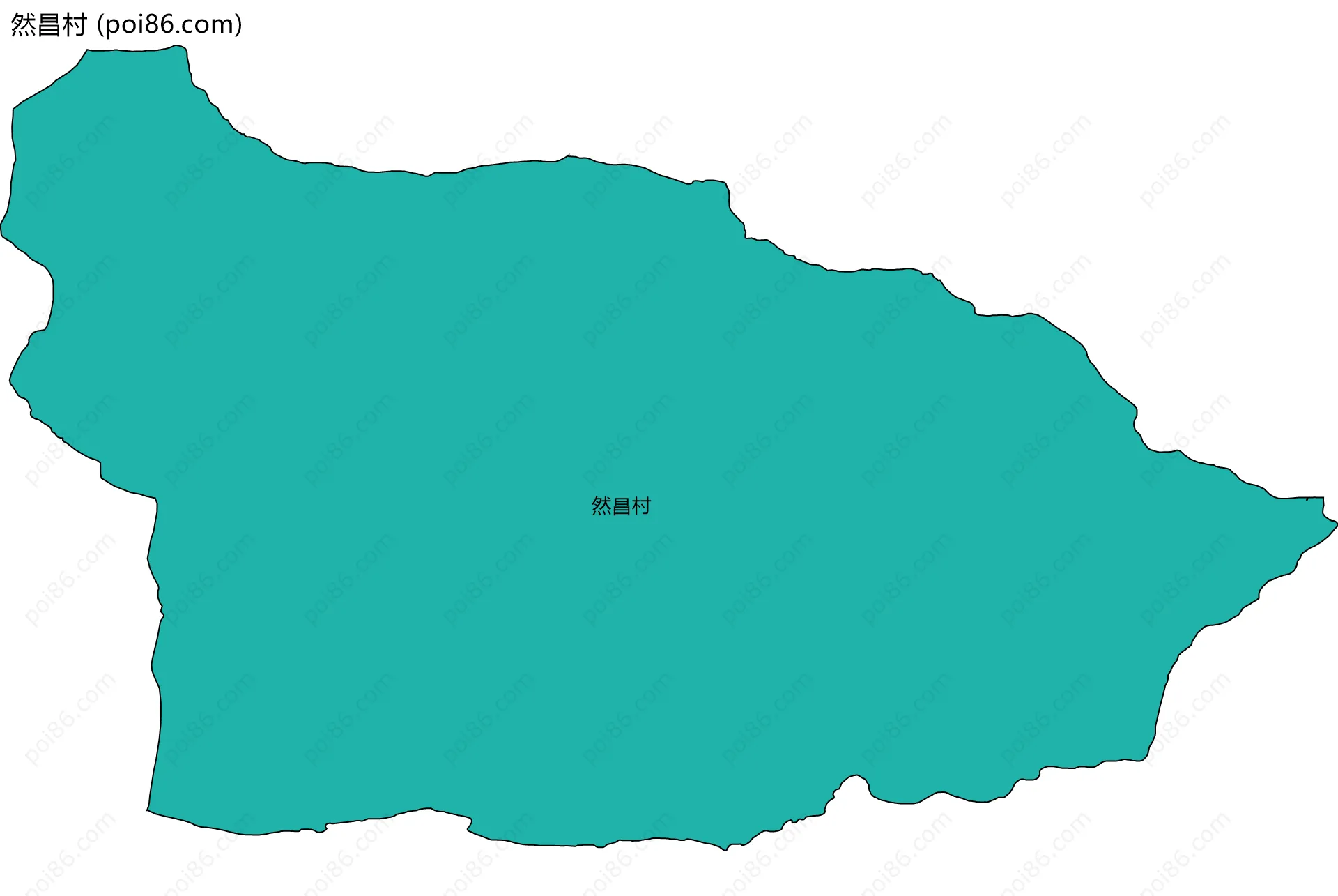 然昌村边界地图