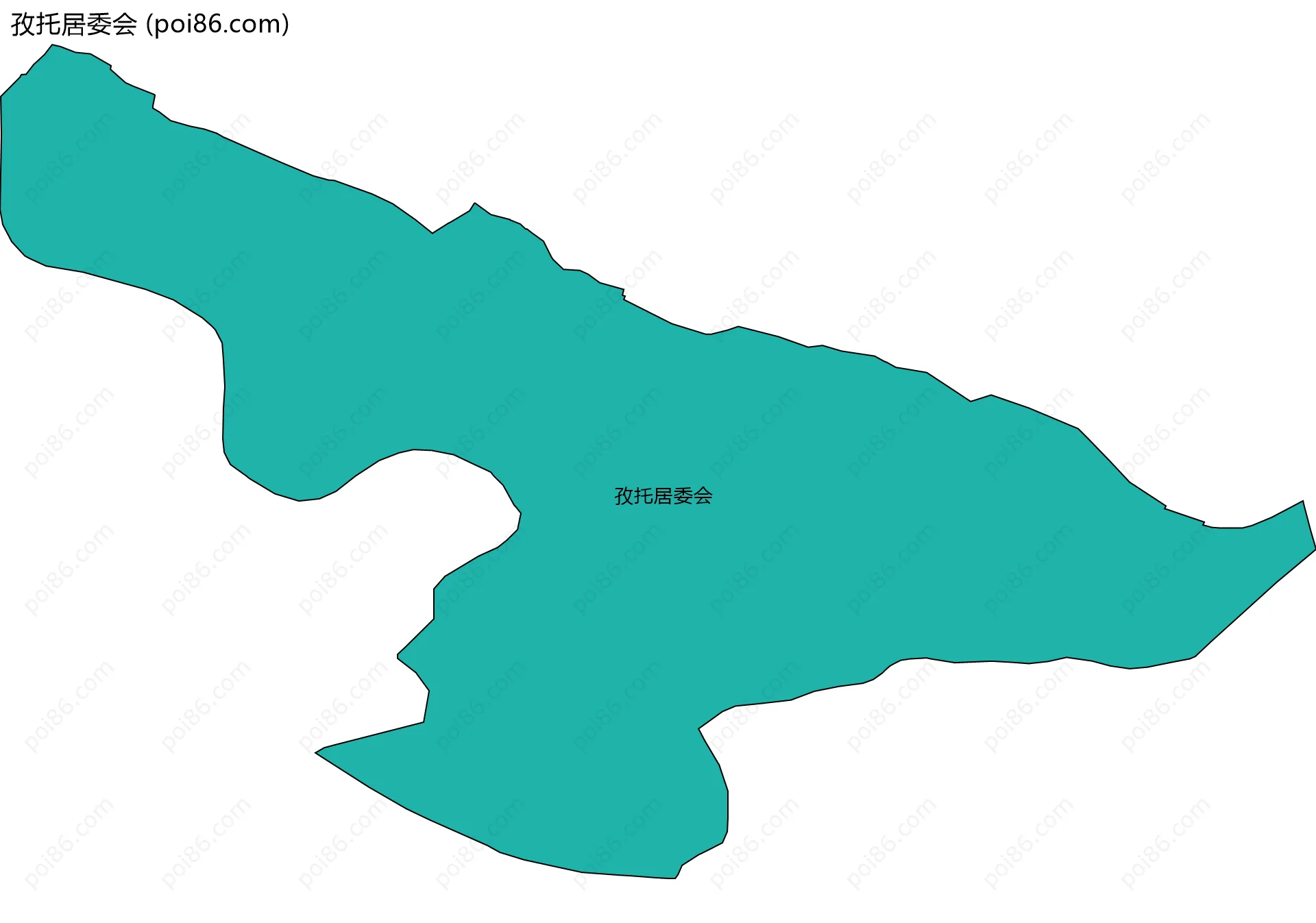 孜托居委会边界地图