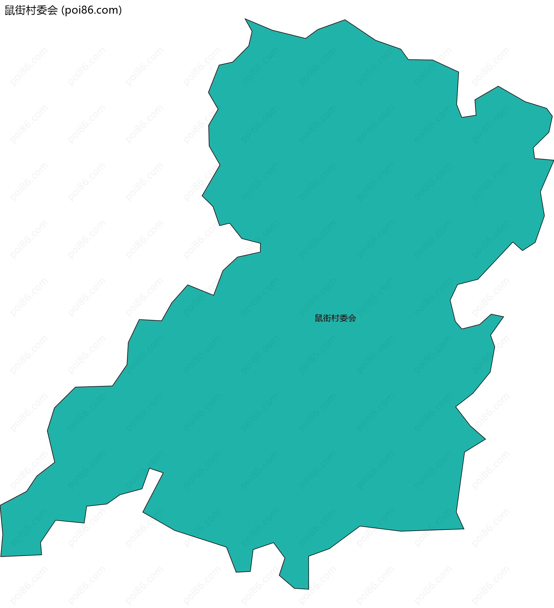 鼠街村委会边界地图
