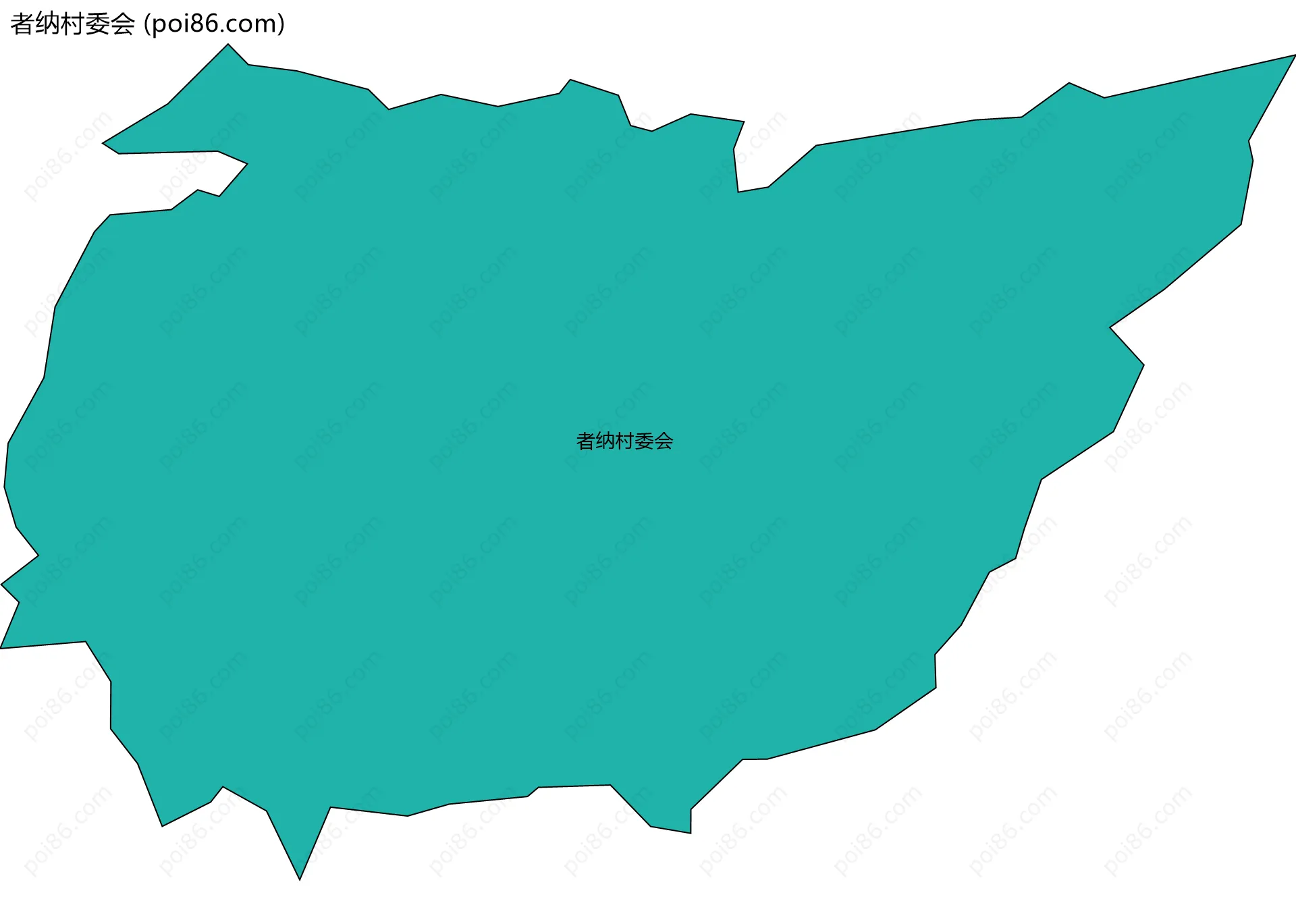 者纳村委会边界地图