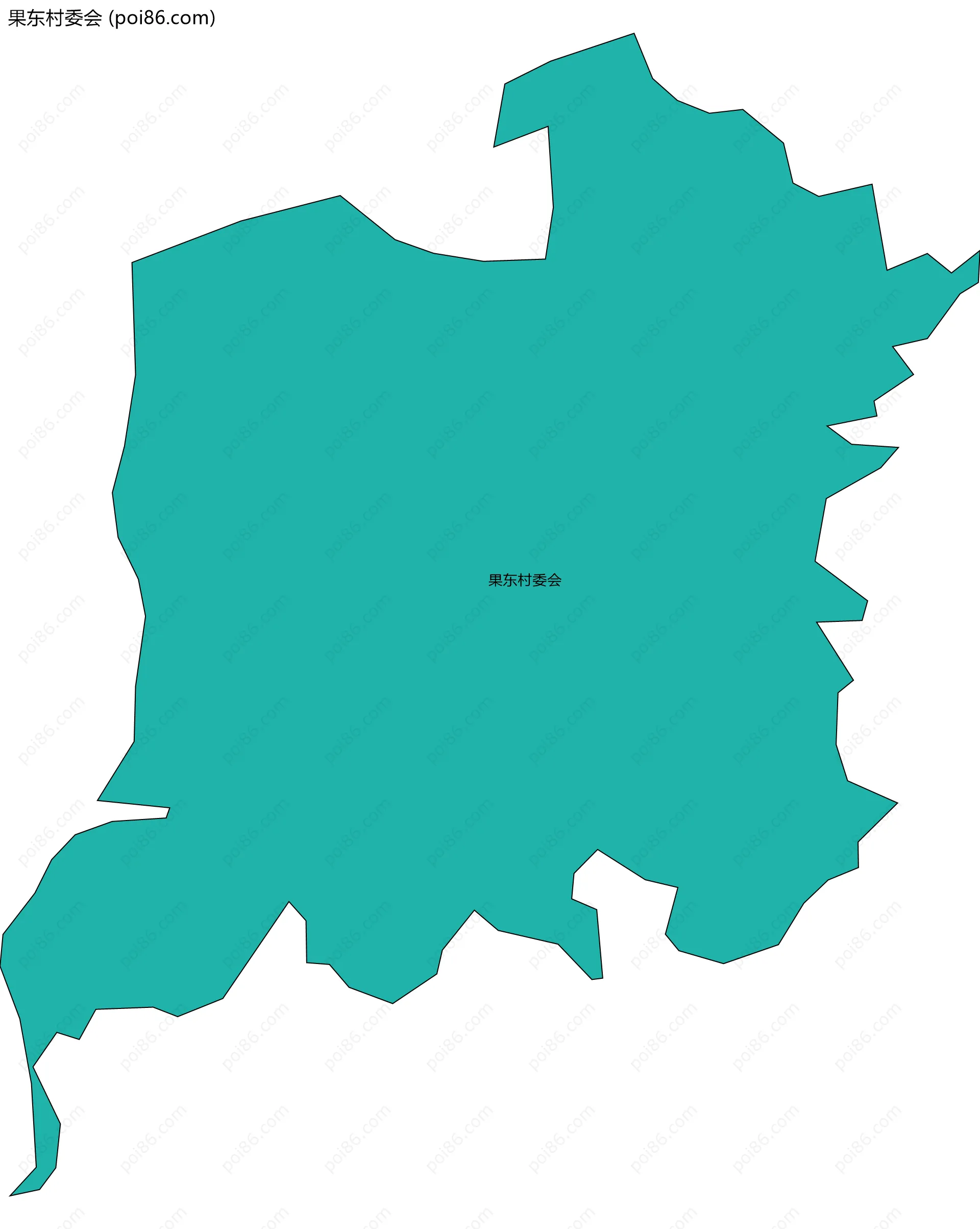 果东村委会边界地图