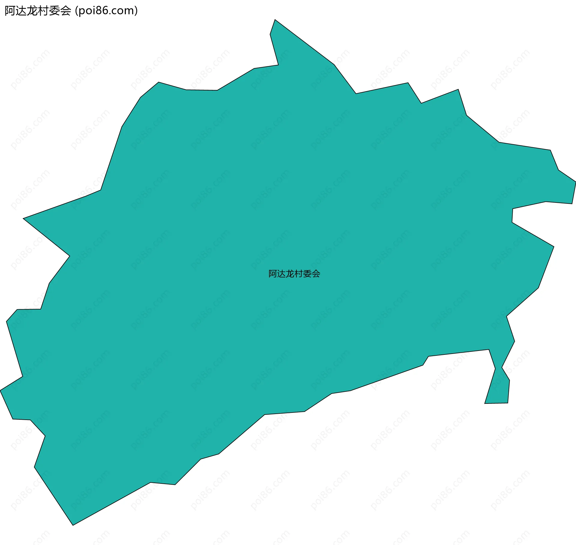 阿达龙村委会边界地图
