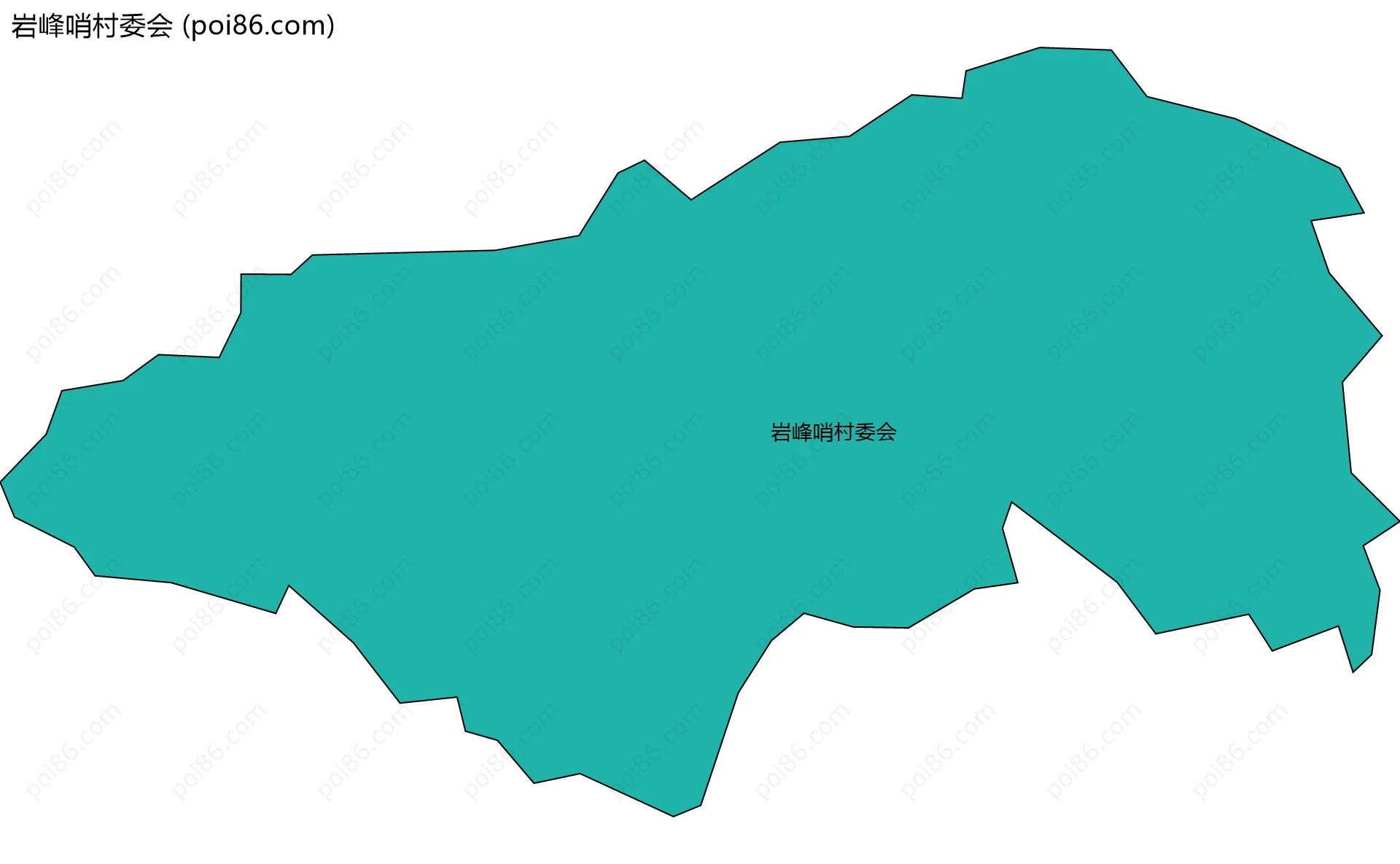 岩峰哨村委会边界地图