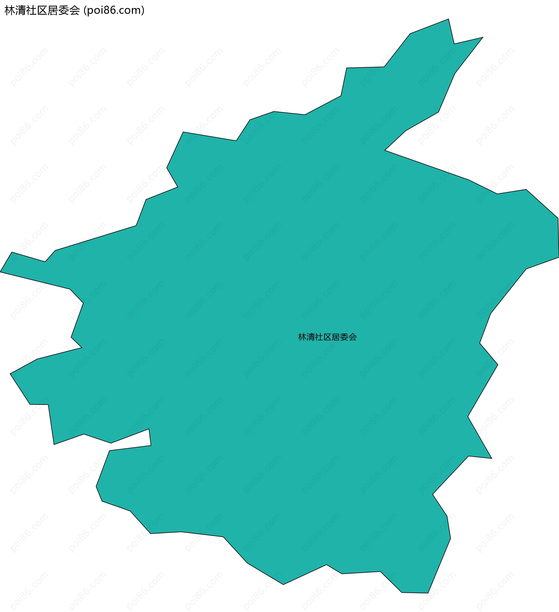 林清社区居委会边界地图