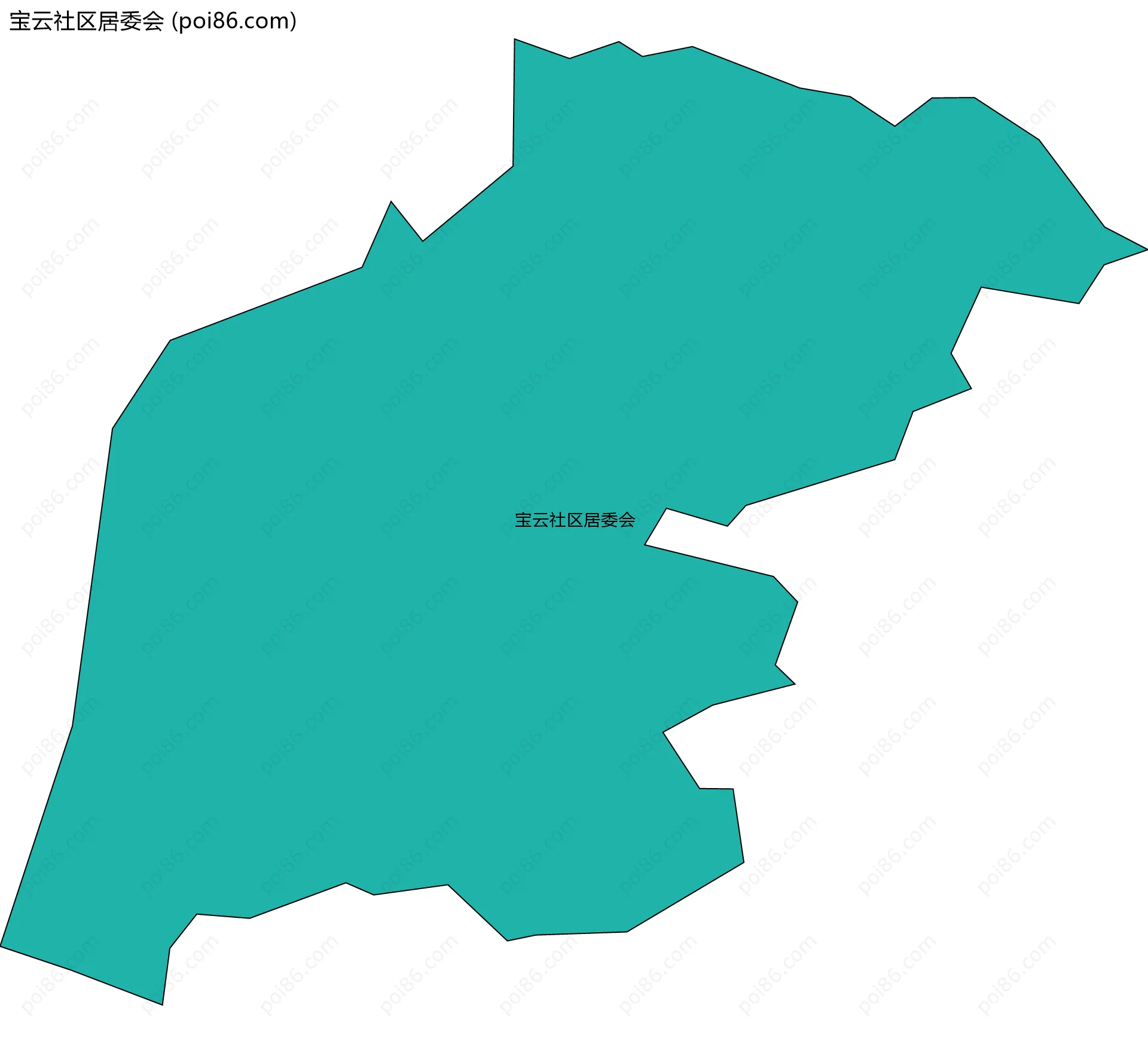 宝云社区居委会边界地图