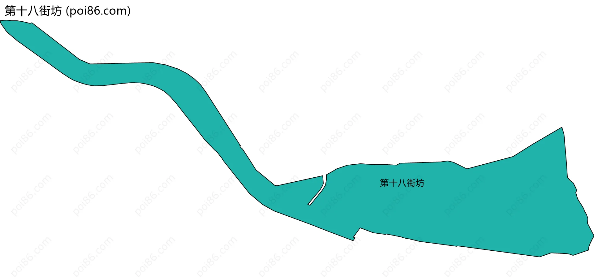 第十八街坊边界地图