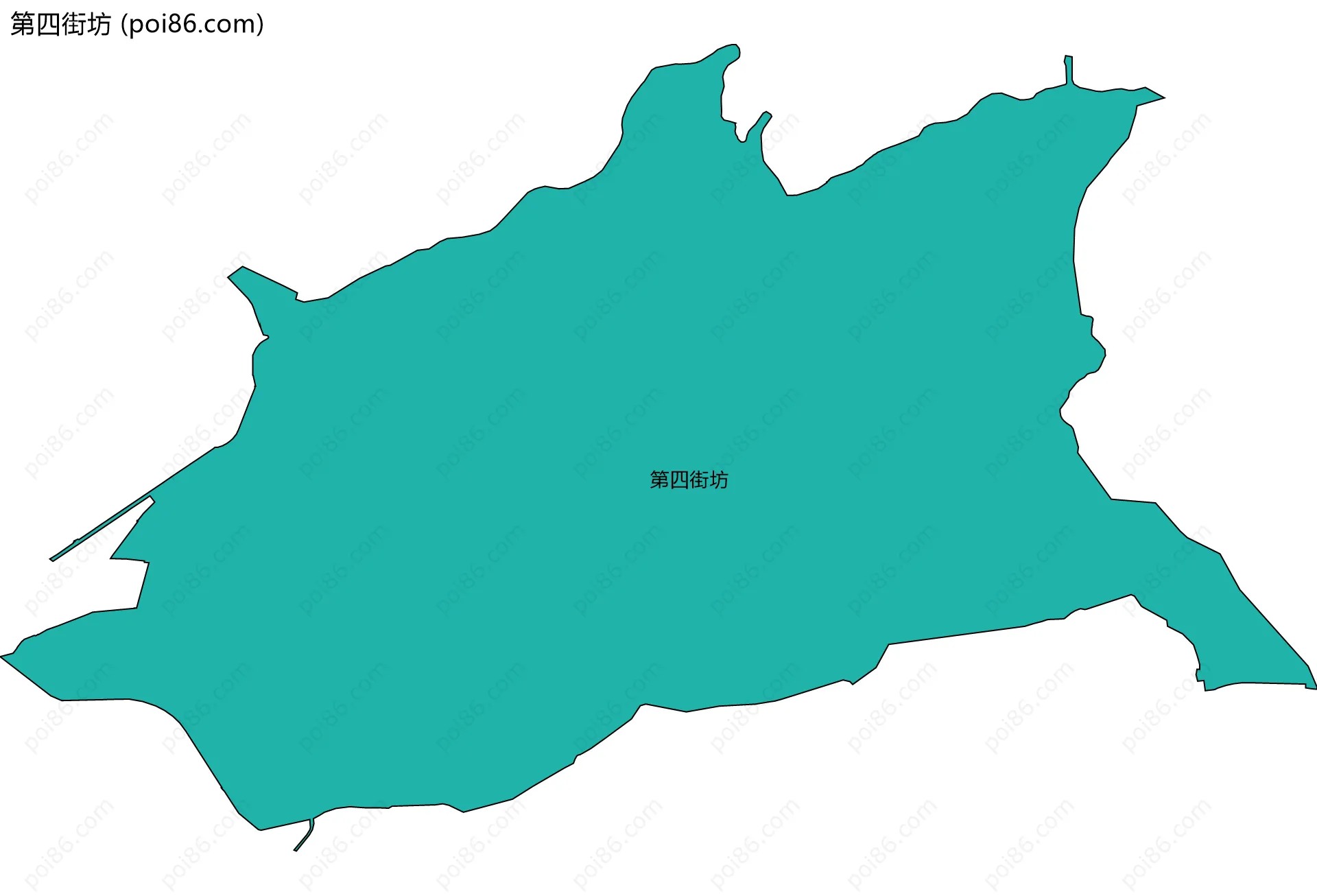 第四街坊边界地图