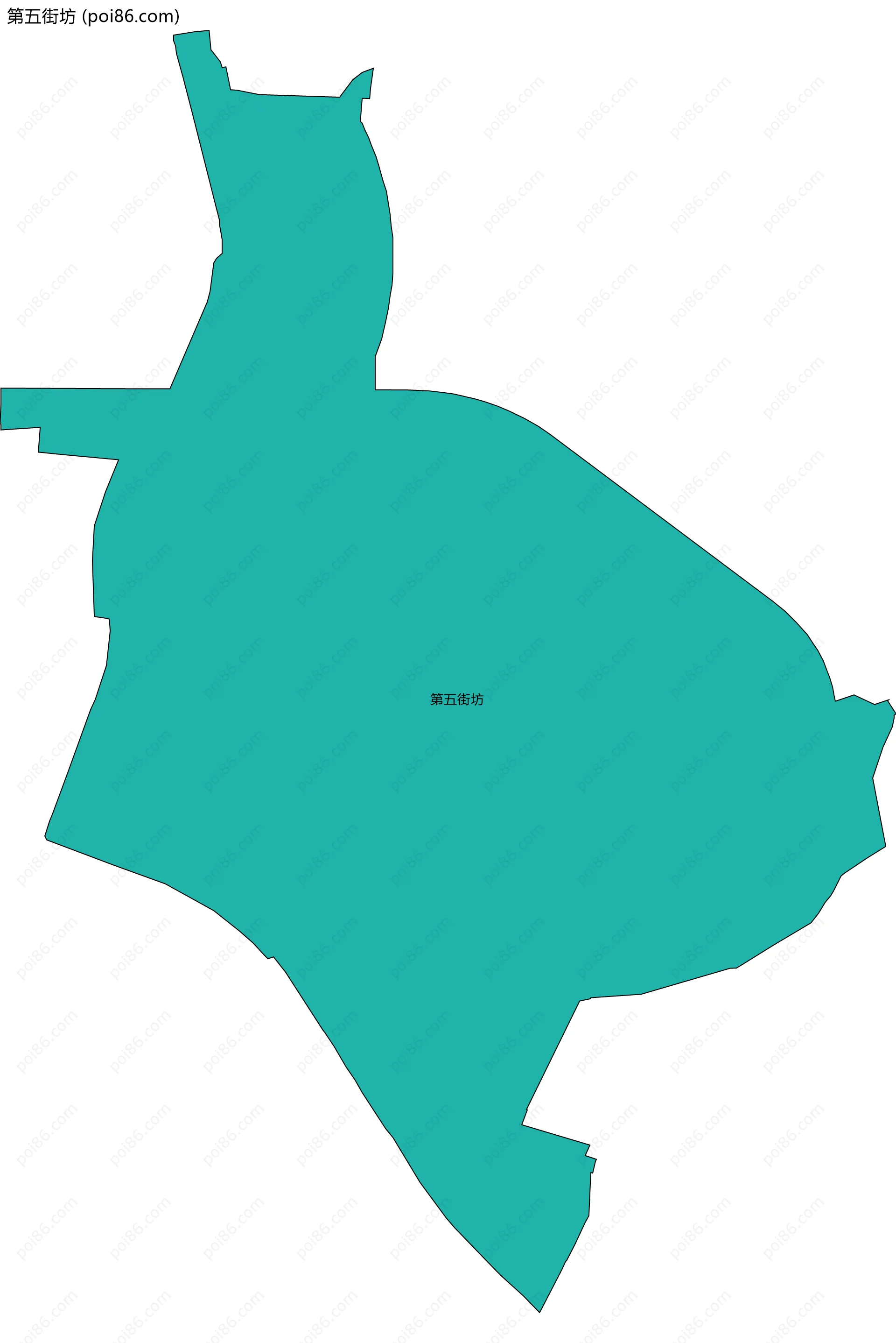 第五街坊边界地图